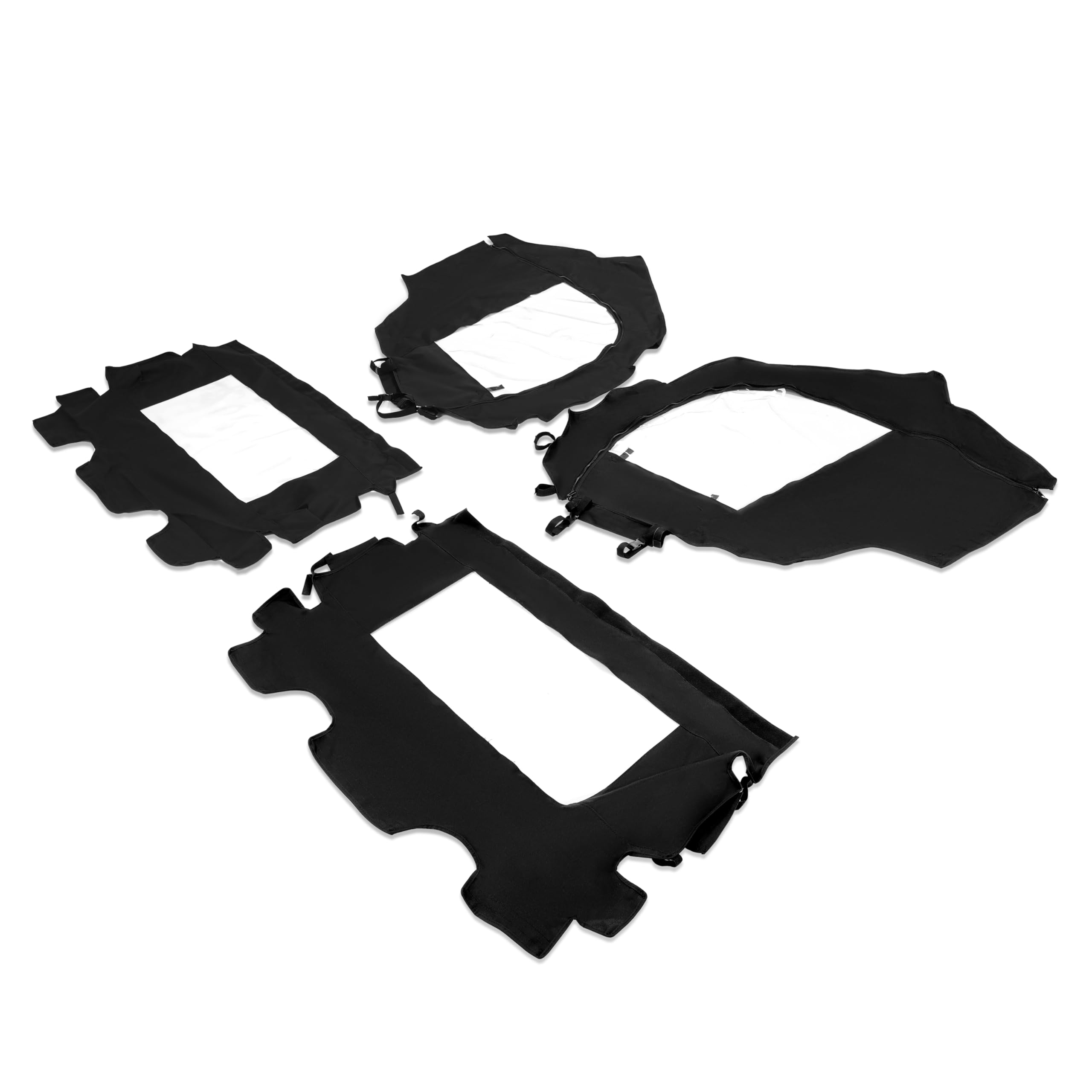 Kuafu Soft Door & Rear Panel Enclosure Compatible With 2011-2020 Can-Am Commander 800 + 1000 Soft Cab Enclosure Upper Doors