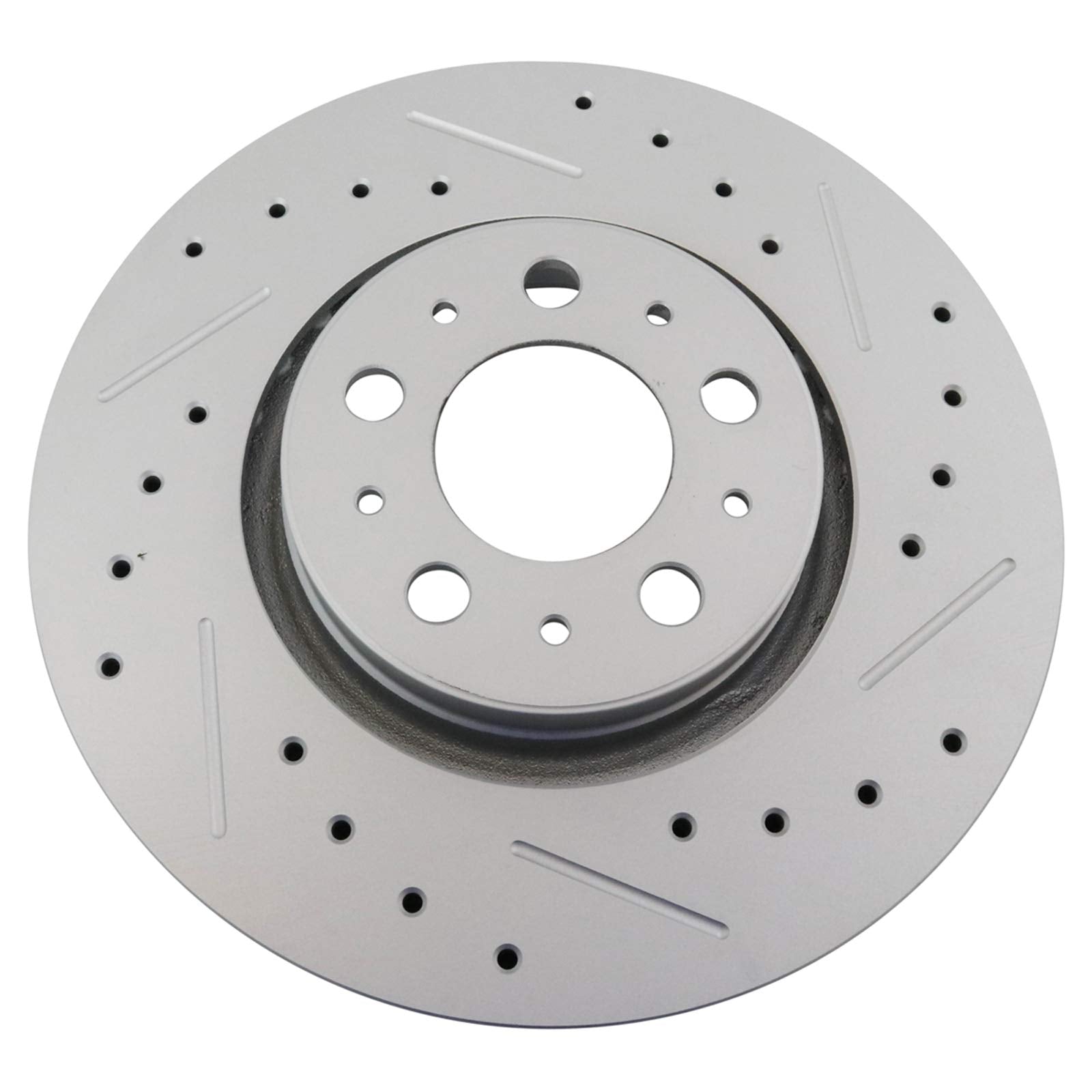 Trq Front Performance Brake Rotors Set Premium G-Coated Compatible With 2003-2013 Volvo Xc90