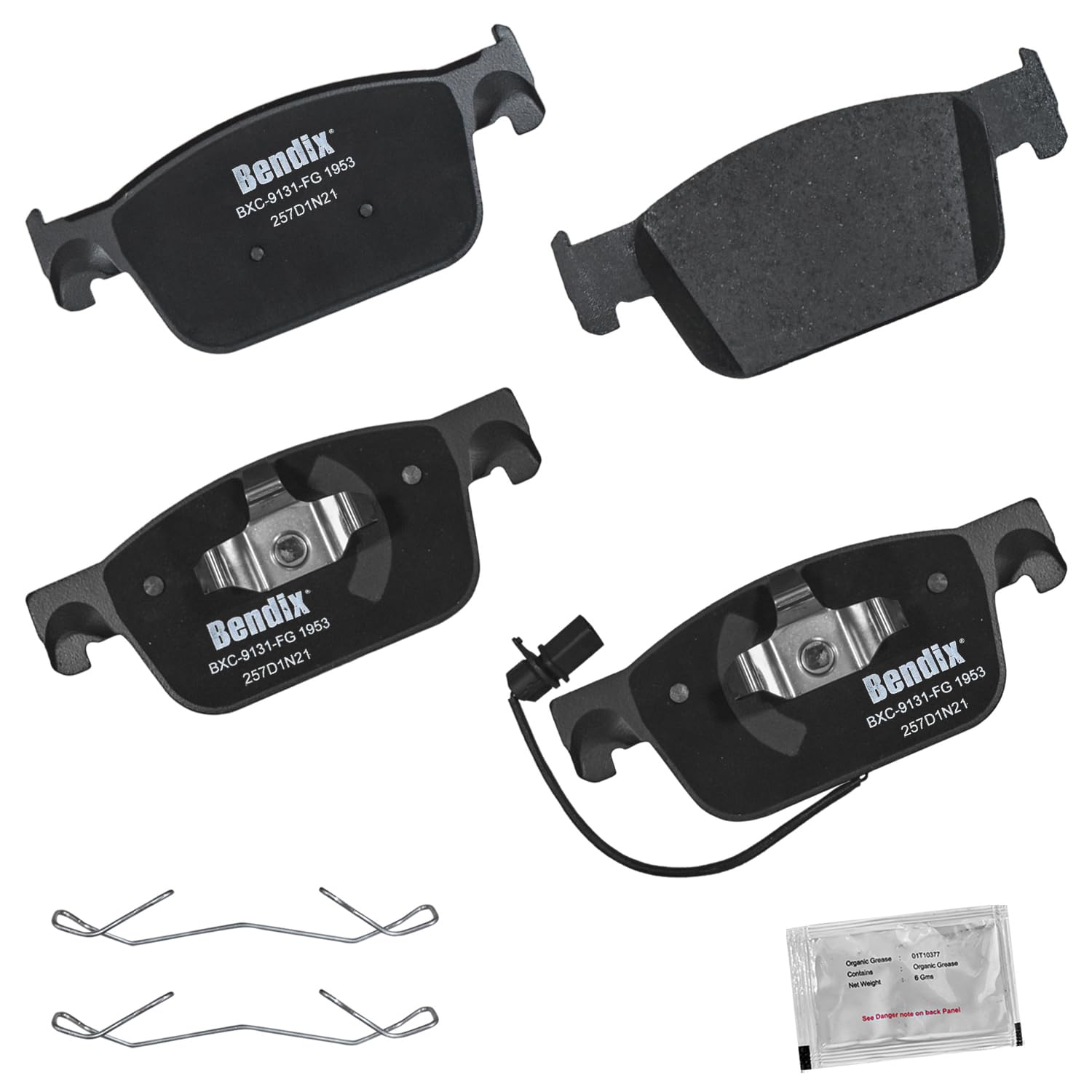 Bendix Priority1 Cfc1953 Ceramic Front Brake Pads For Audi A4 2020-2017, A4 Quattro 2021, A5 2019-2018, A5 Sportback 2021