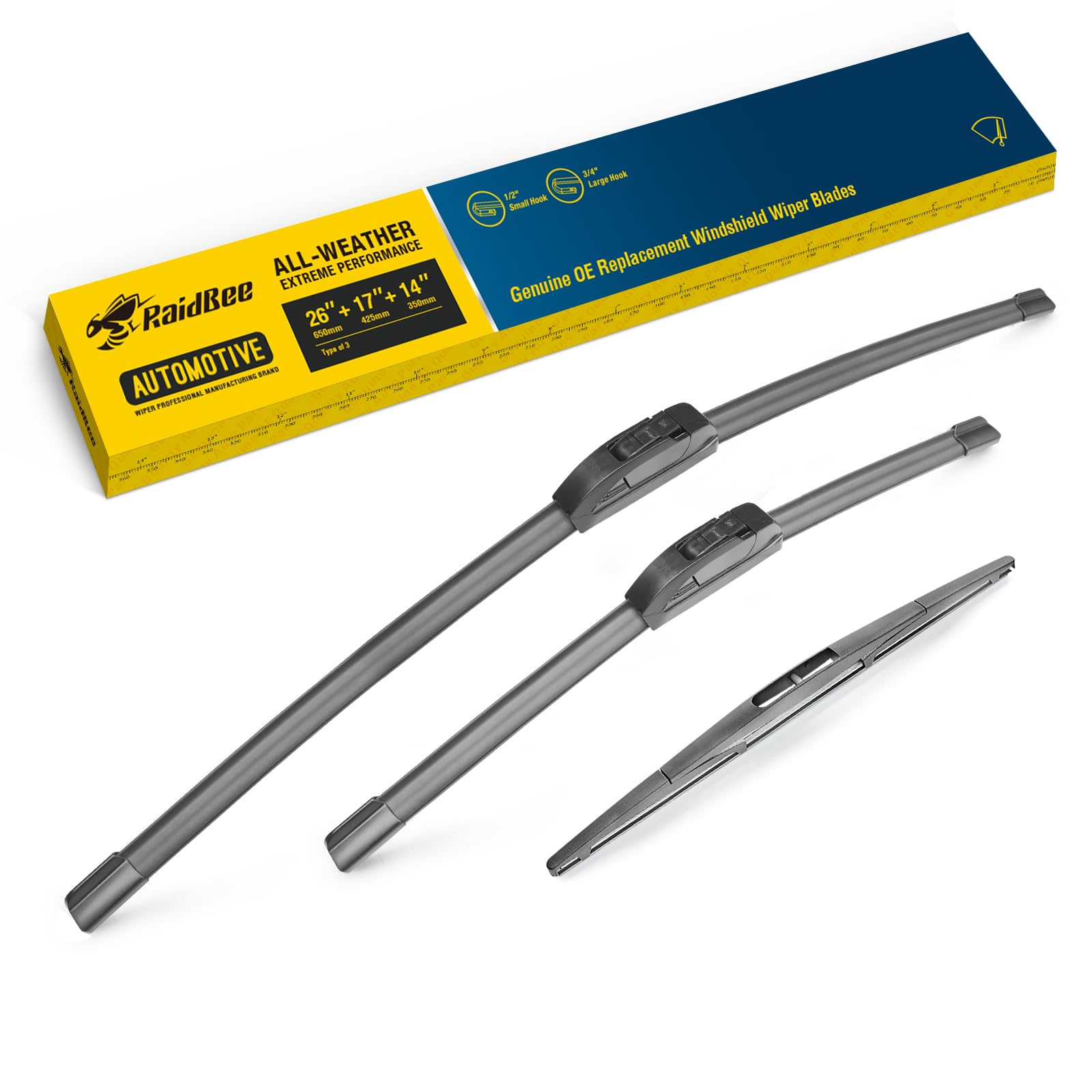 Raidbee Oem Windshield Wipers,Wiper Blades Replacement For Subaru Outback Legacy 2015-2019 Front Rear Windshield Wipers For My C