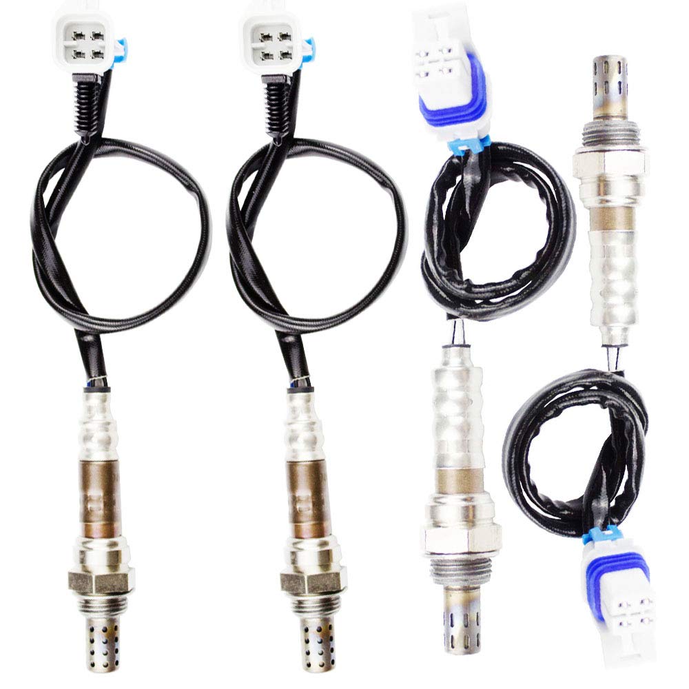 higherbro 4x Oxygen O2 Sensor for 2008 2009 2010 2011 2012 2013 Chevrolet Silverado 1500 4.8L/5.3L/6.0L/6.2L Upstream + Downstre