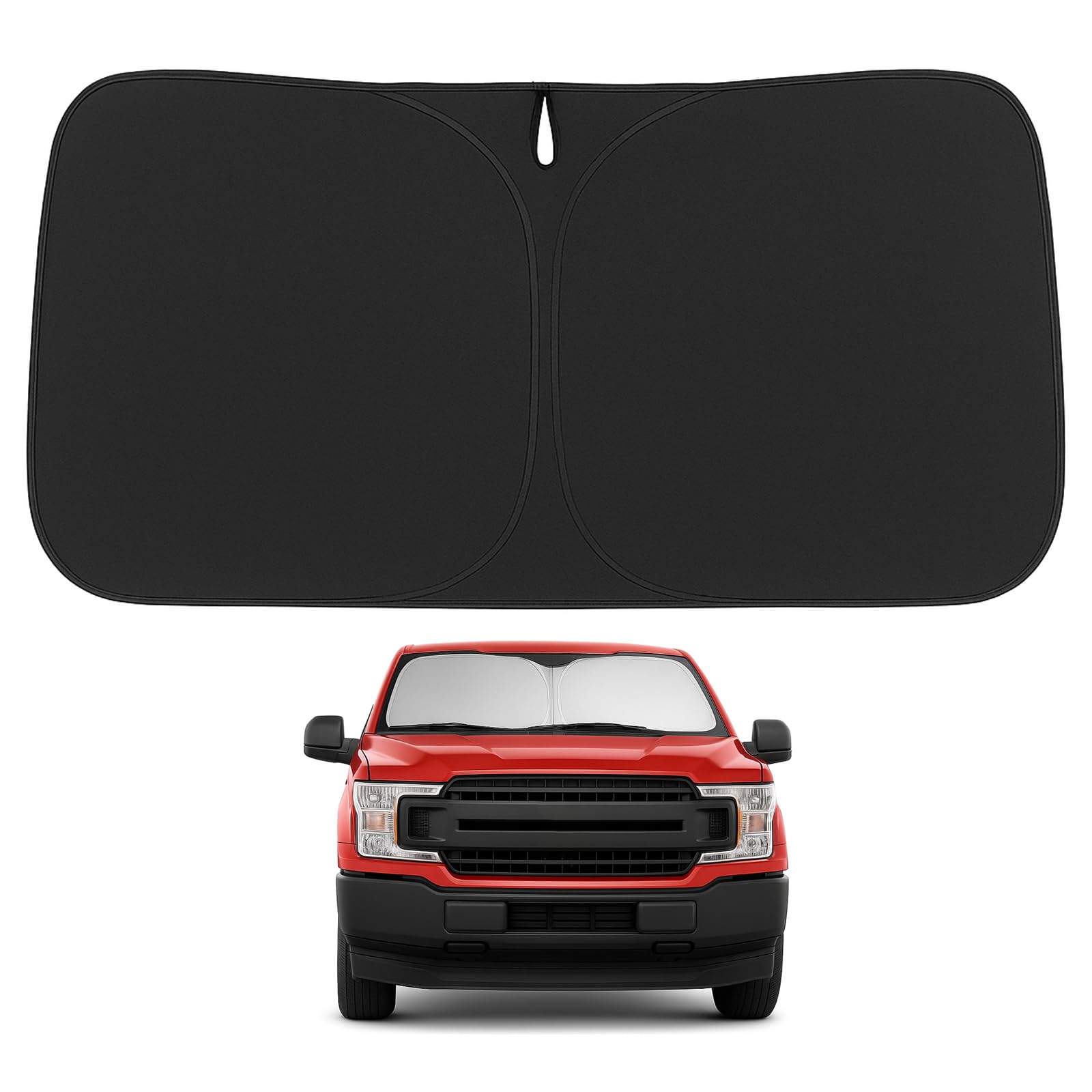 Proadsy 2025 Upgrade Windshield Sunshade Custom For Ford F150 2020 2019 2018 2017 2016 2015 Reflective Heat Sun Uv Protector Fol