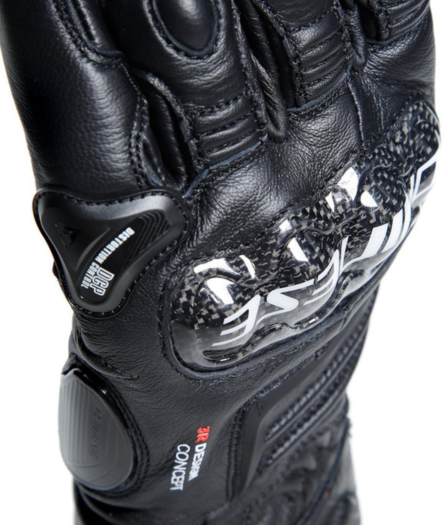 Dainese 201815957-691-Xl Carbon 4 Long Leather Gloves Black/Black/Black - Xl