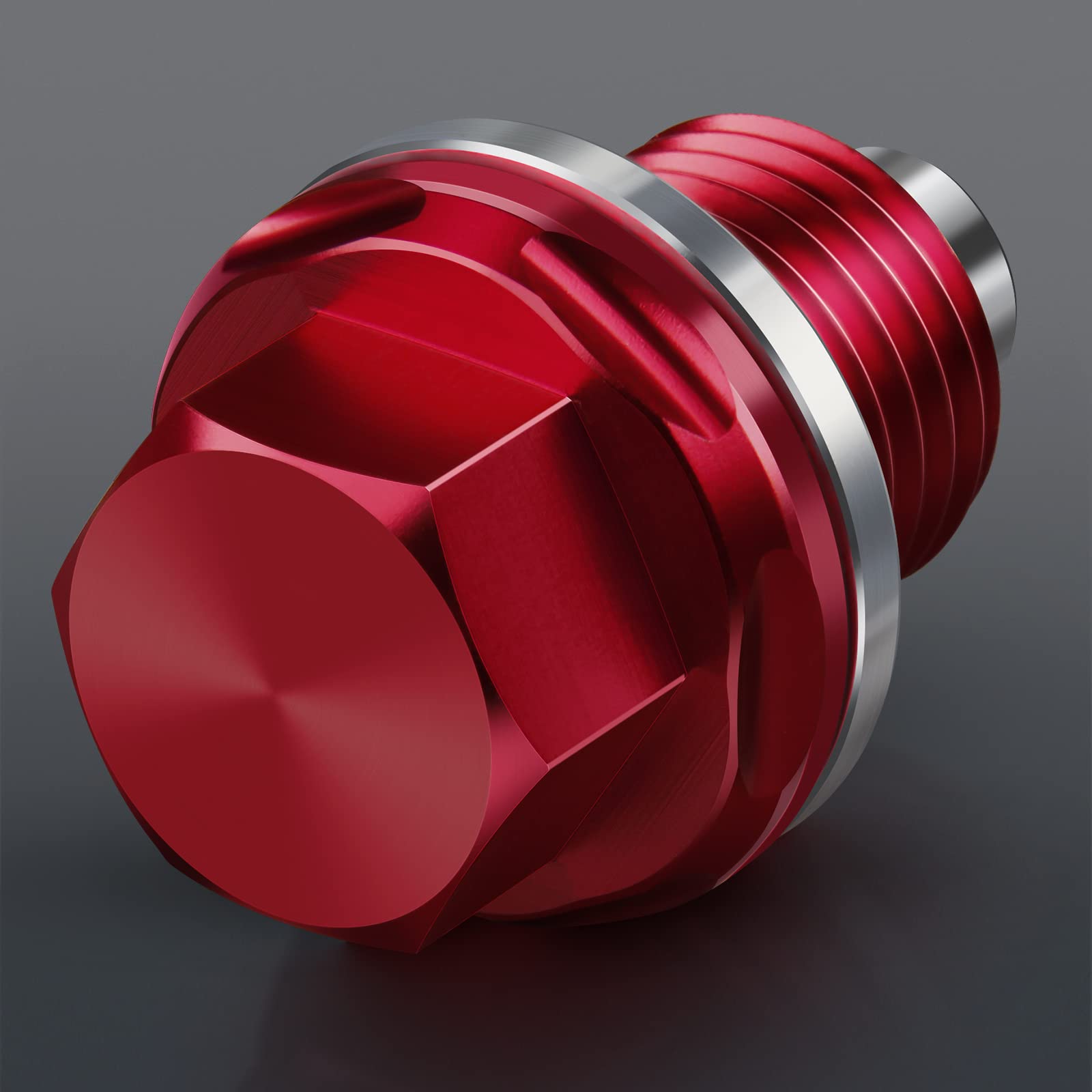 M12 X 1.5 Magnetic Oil Drain Plug 7075 Aluminum Cnc Craft With Crush Washer Gaskets Replacement For Bmw Benz