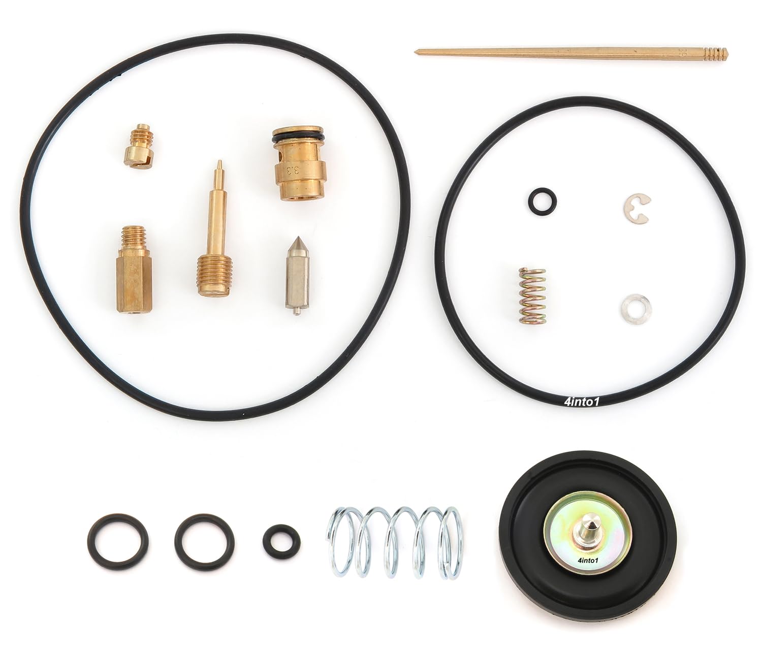 Deluxe Carburetor Rebuild Kit W/Air Cut Off Valve - Fits Honda Xl350-1974-1975