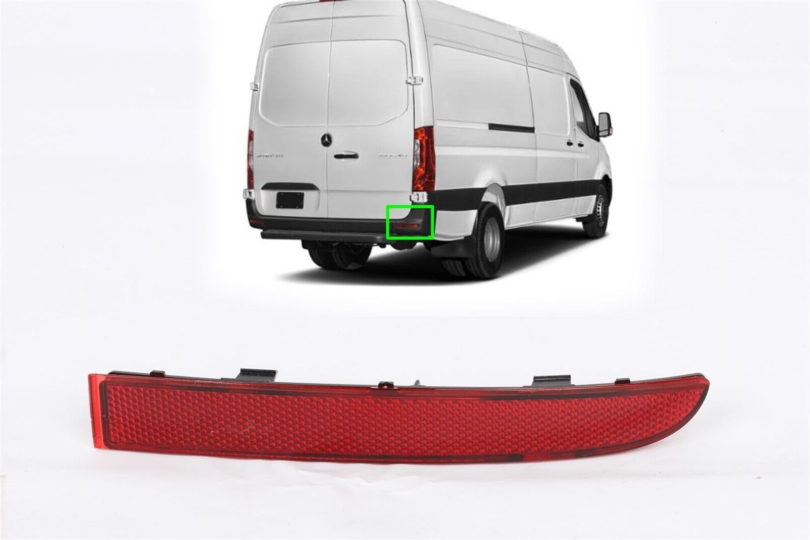 For Mercedes Sprinter W907 2019-2023 Rear Bumper Light Reflector (Right Passenger Side)