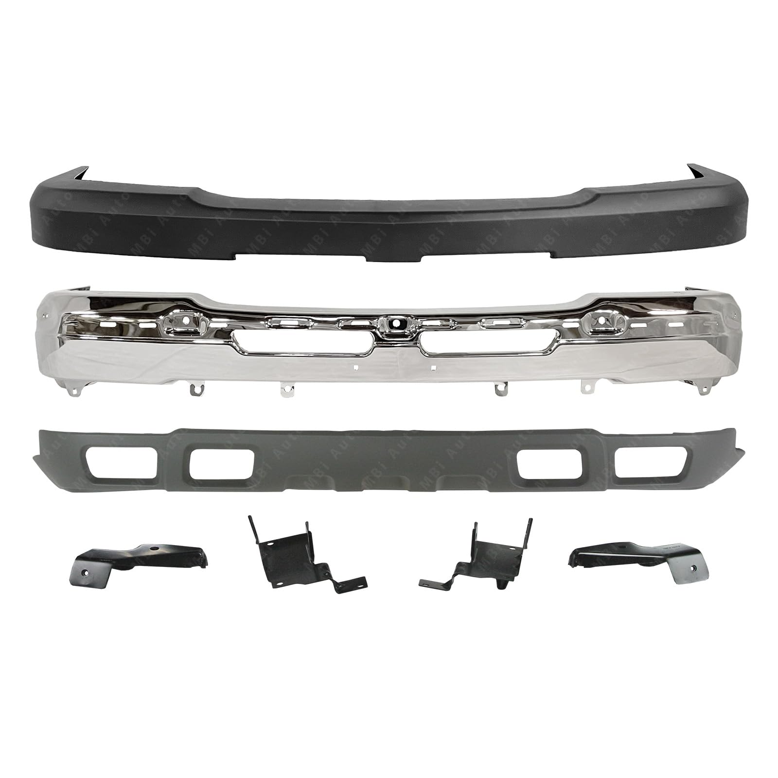 FOR 03-07 SILVERADO 2500HD FRONT BUMPER CHROME FACE BAR PAD VALANCE BRACKET GM1051109 GM1002416 GM1092173 GM1067167