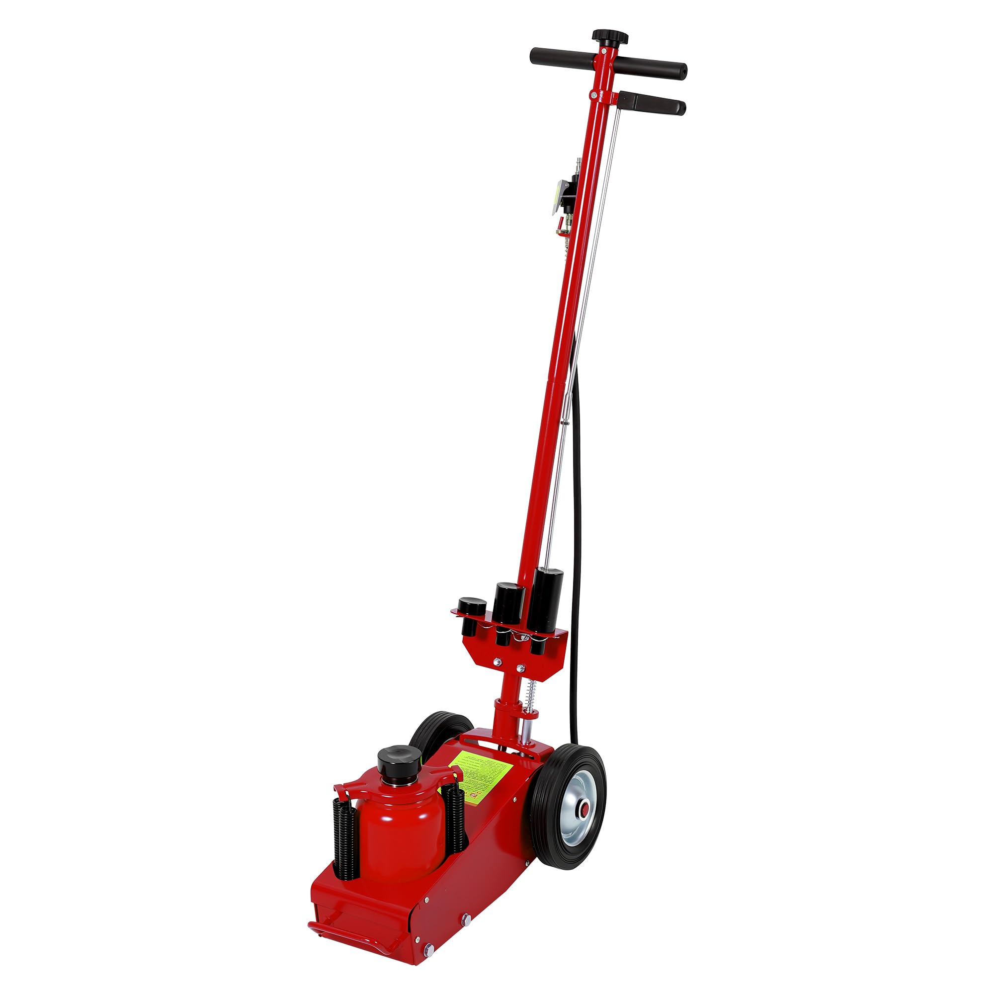 GarveeTech 35 Ton Air Hydraulic Floor Jack for Heavy Duty Trucks & Tractors - Low Profile (10-21.19), 4 Adapters, 46 Adjustable 