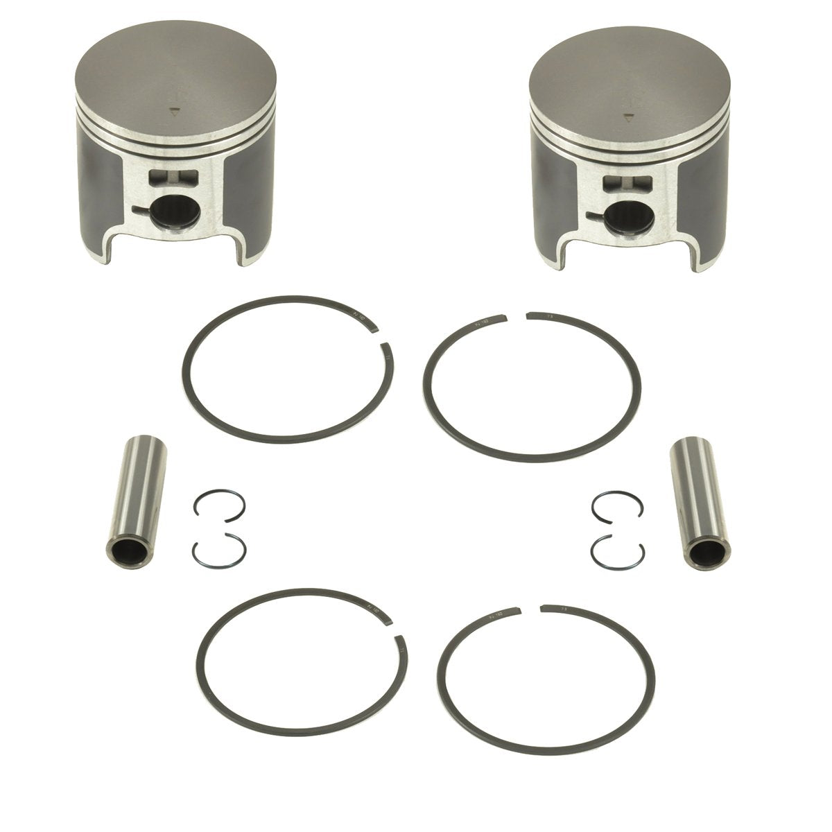 Spi, Sm-09256, 2 Standard Bore Piston Kits For Polaris 550 Fan Cooled Snowmobiles From 1999-2021 - 73.00Mm