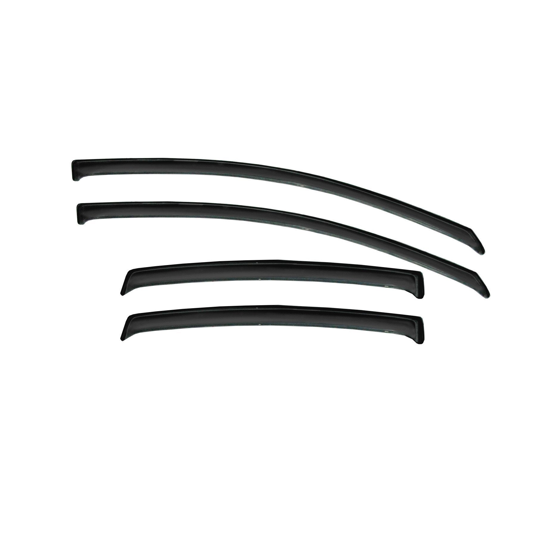 Gldifa Smoke Window Visors Compatible With 2005-2016 Nissan Frontier Crew Cab 4 Full Size Doors Sun/Rain Guards Wind Deflectors