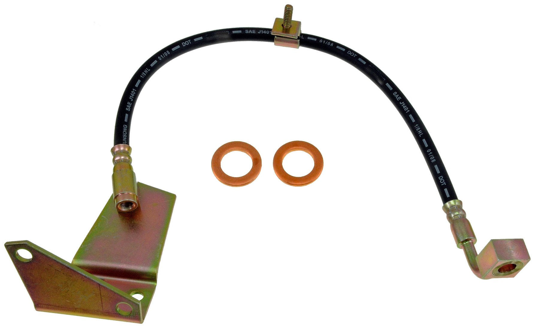 Dorman H38047 Front Driver Side Brake Hydraulic Hose Compatible With Select Dodge / Plymouth Models