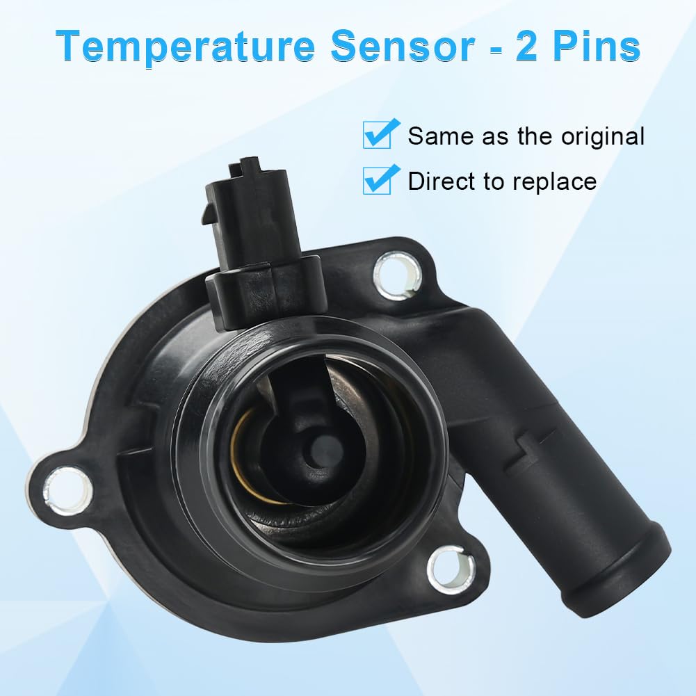 Wmphe 55565336 Engine Coolant Thermostat Housing Assembly Compatible With 2011-2016 Chevy Cruze Limited 1.4L Replace Oem 5556533