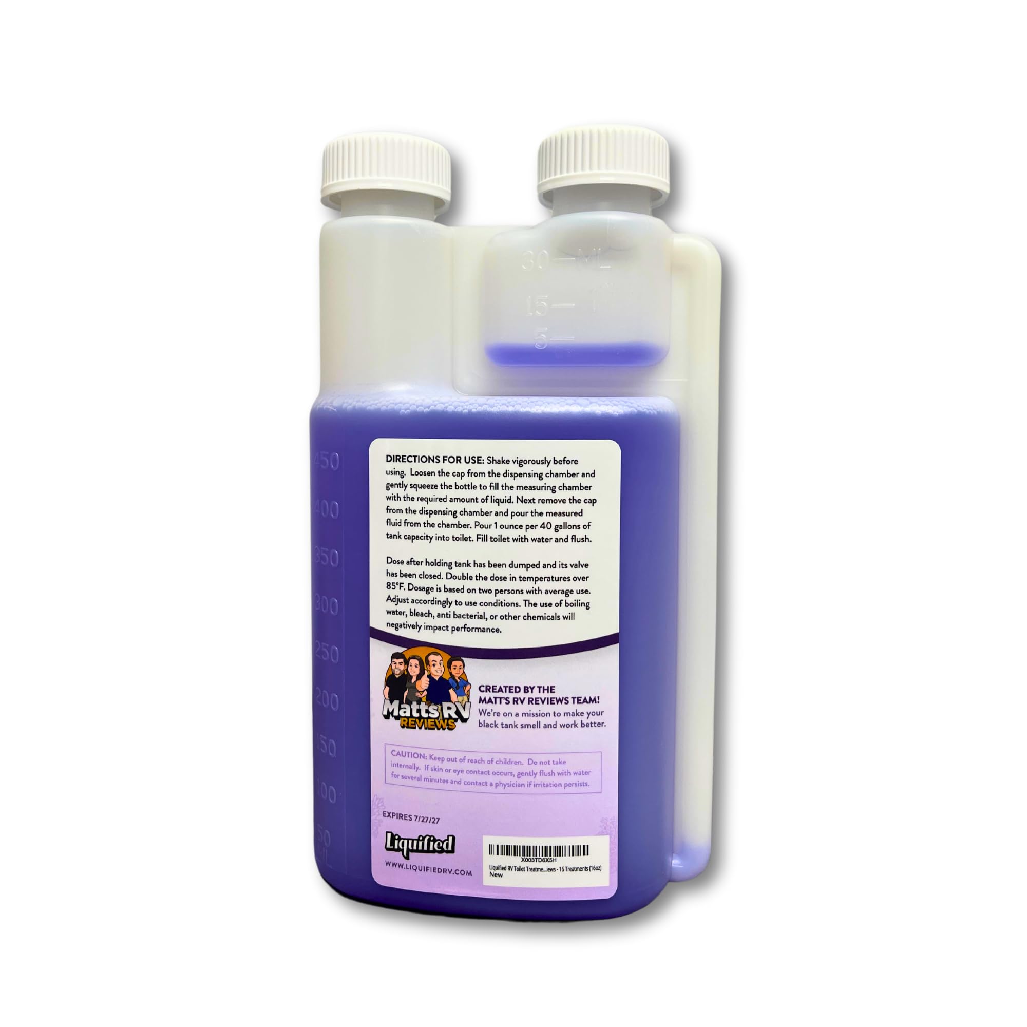 Liquified Rv Toilet Treatment - Black Holding Tank Digester - Odor Eliminator - Lavender Scent - Matts Rv Reviews (Lavender, 16O