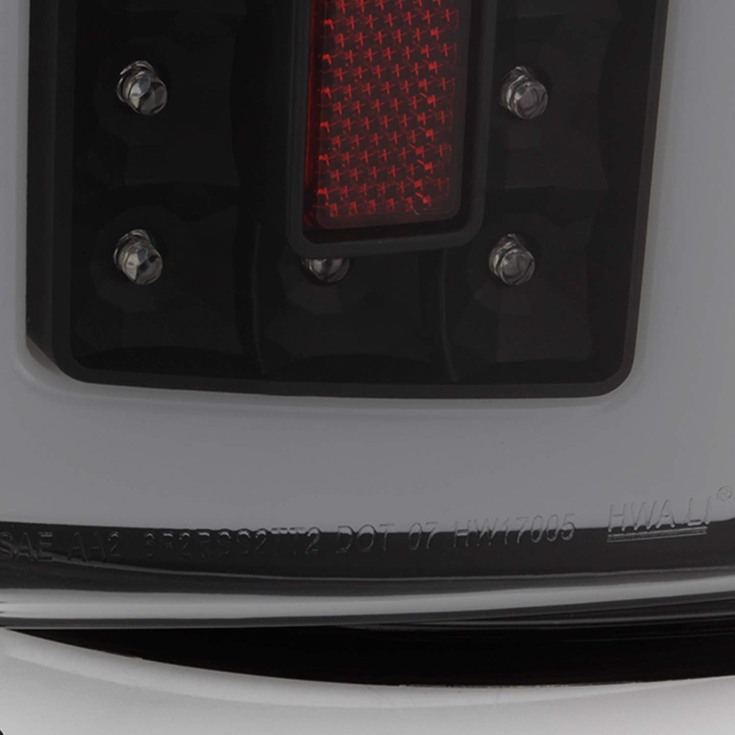 AKKON Full LED Tube Bar Tail Lights Pair for 2007-2009 Dodge Ram 1500/2500/3500, Black Smoke Finish