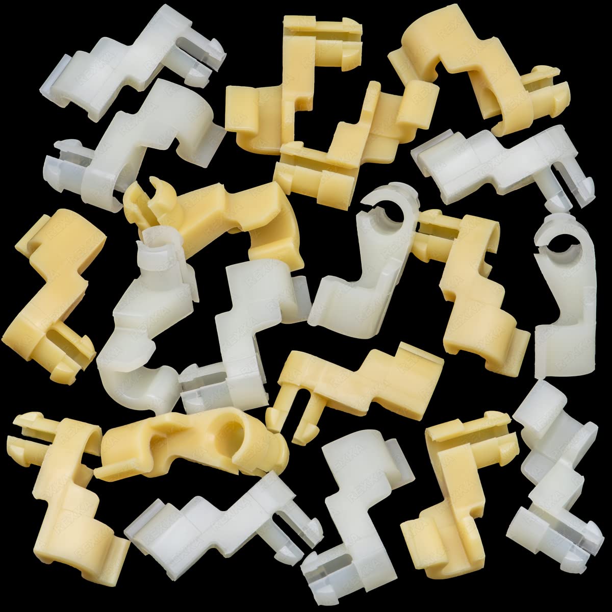 Rexka 10 Sets Tailgate Door Handle Door Lock Rod Clip Set 5 Mm Rod Size For Lexus Toyota 69293-12030 69293-12040 Camry, Celica,