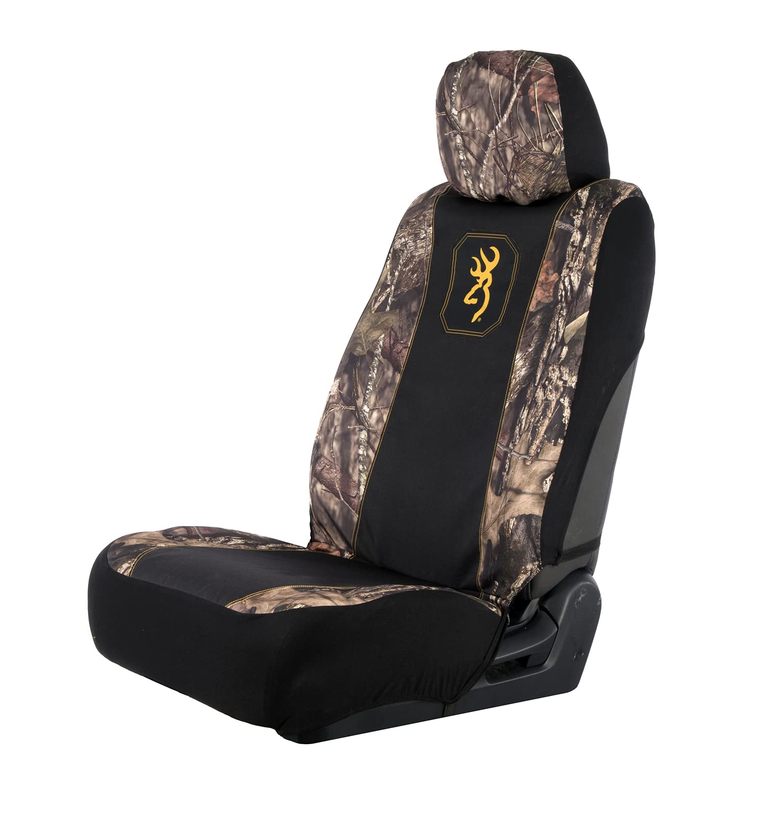Browning Universal Front and Bench Seat Covers, Water Resistant for Car, Truck, and SUV , Pack of 2, Mossy Oak Break-Up Country