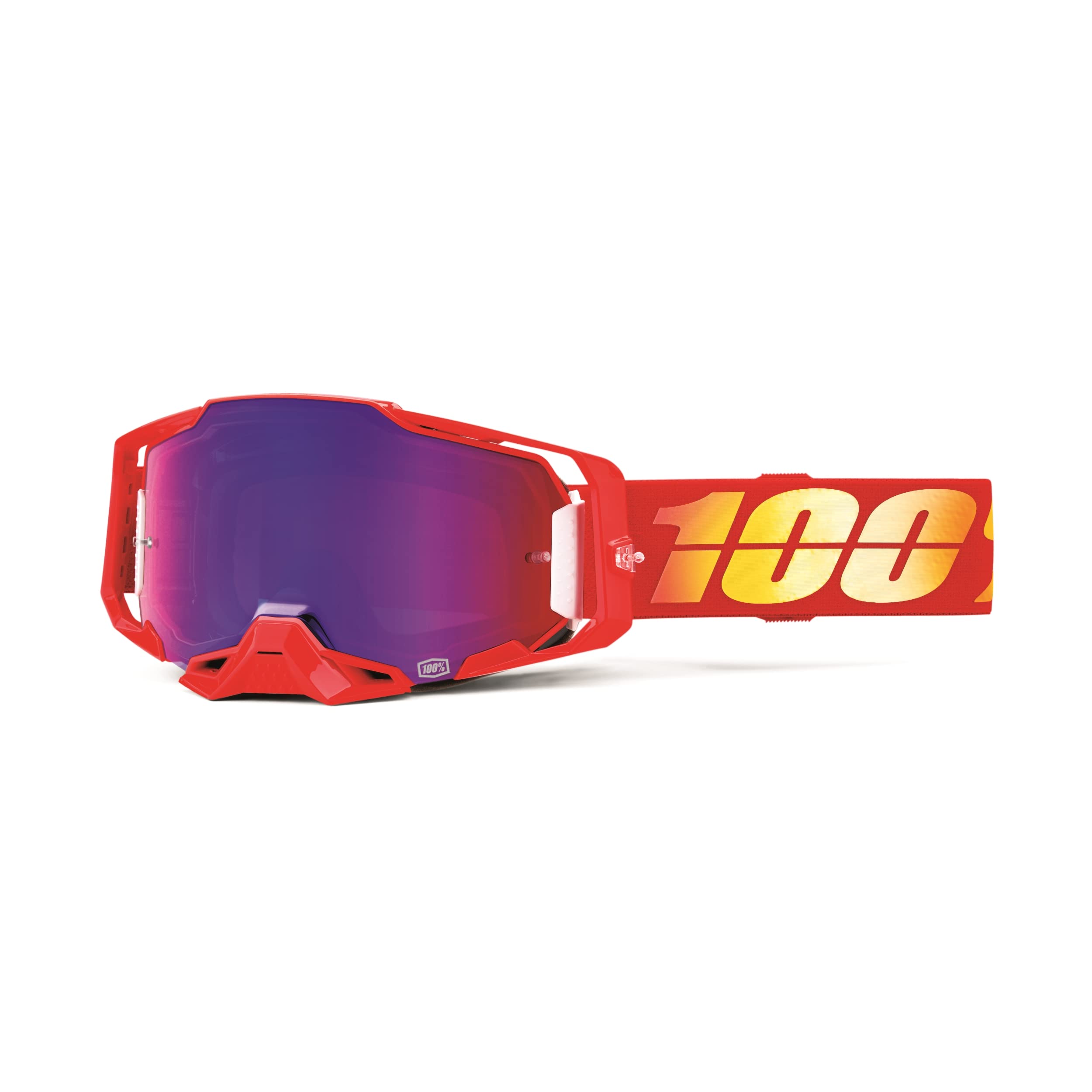 100% Armega Goggles - Eyewear For Dirt Bikes, Motocross, Motorcycle, & Bike Sports - Durable Mountain Biking Goggles - Nuketown,