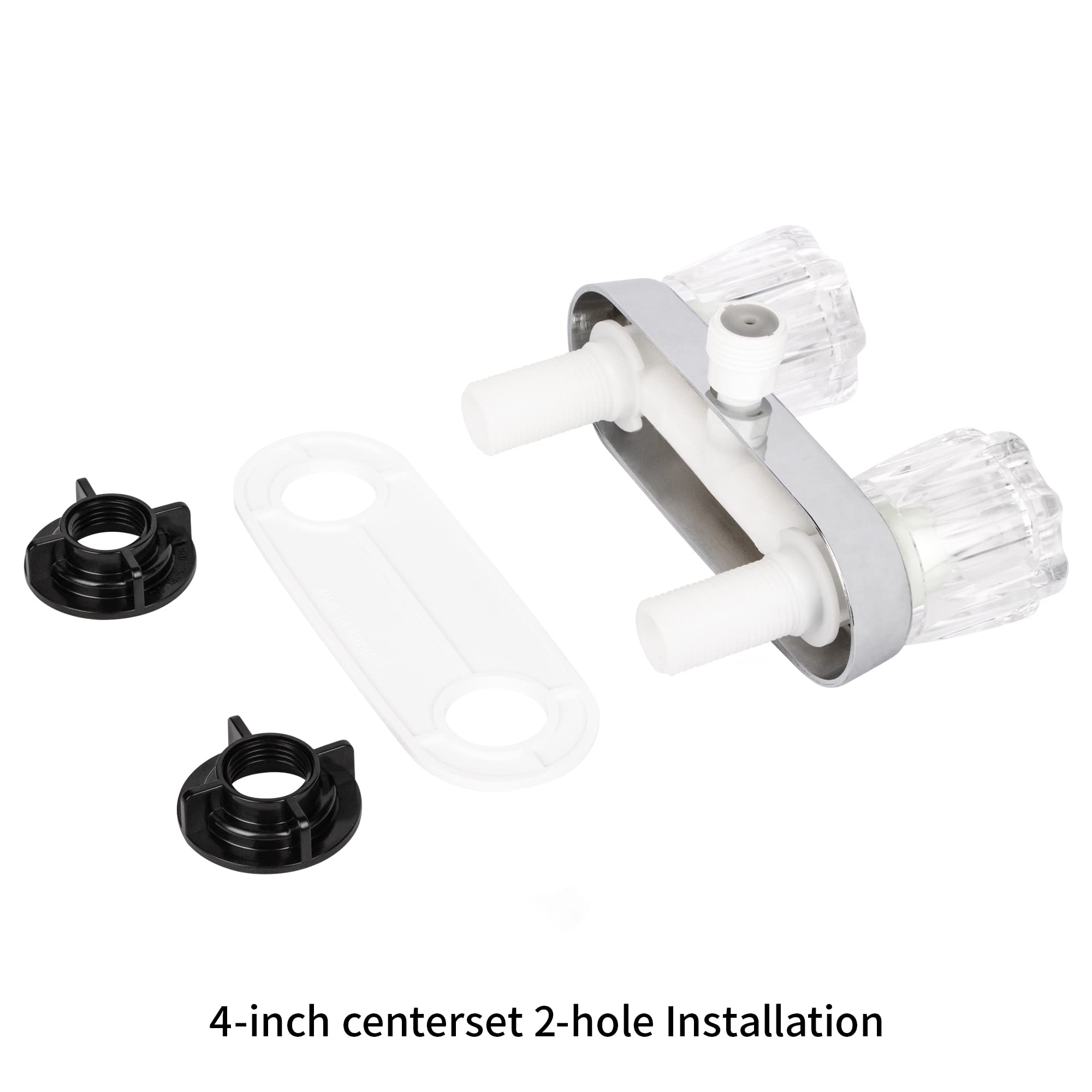 Rv Shower Faucet, Rv Camper Shower Faucet Replacement, 4 Shower Valve Diverter Assembly Kit, Bathroom Shower Mixing Valve Contro