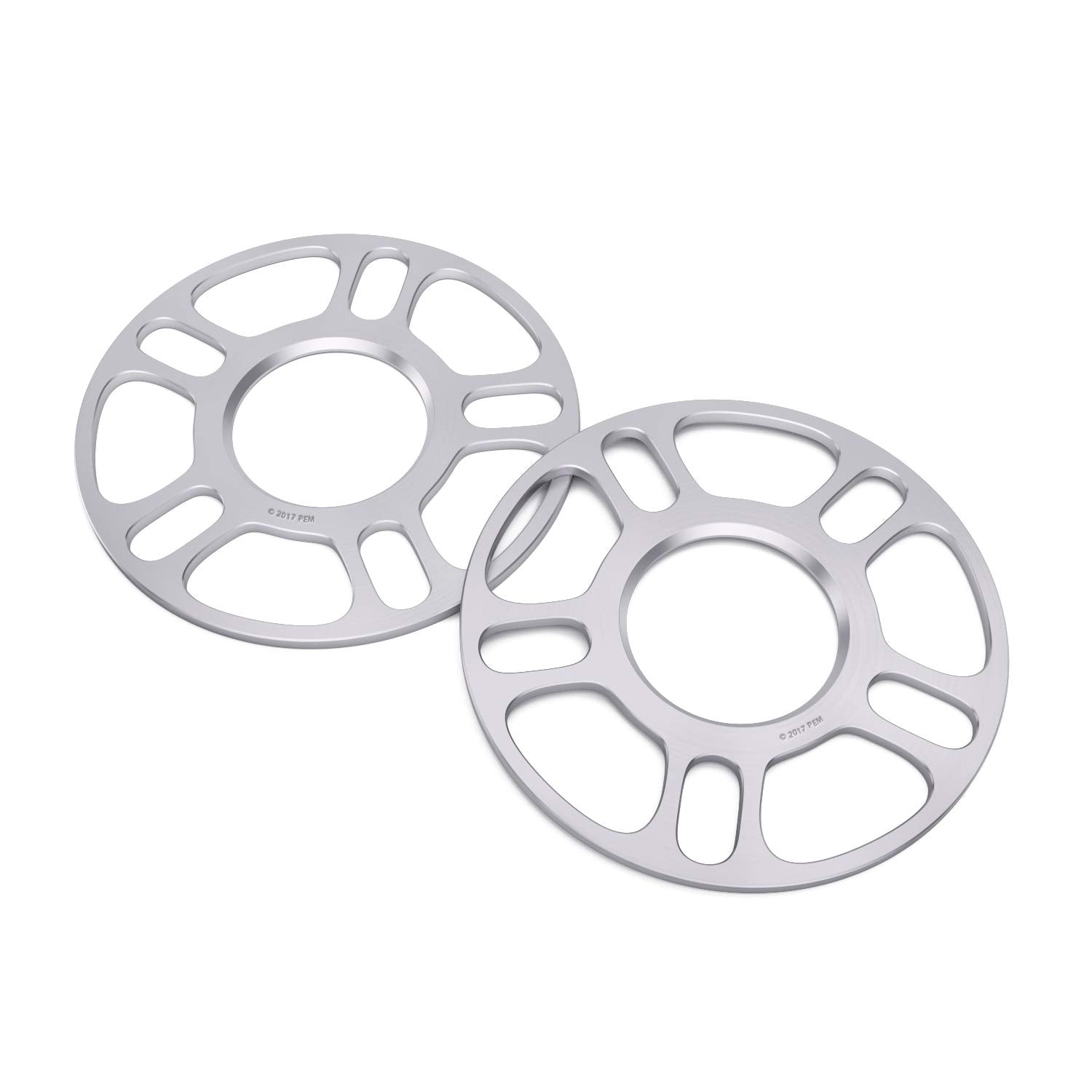 StanceMagic 3mm Hubcentric Wheel Spacers 5x114.3 & 5x120 (64.1mm Bore) for Acura Honda - Silver, 2pcs