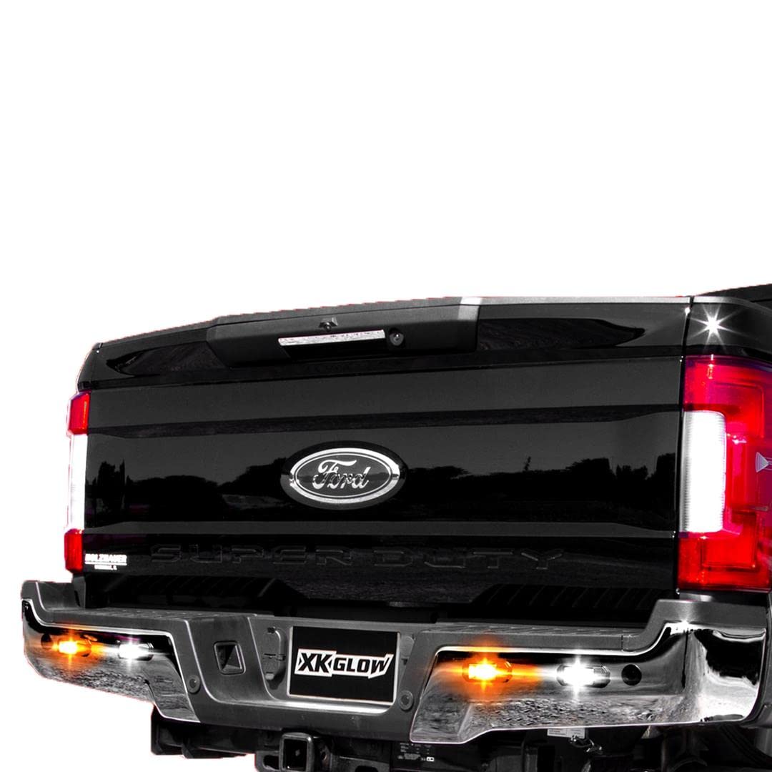 Xk Glow Xk052001-8Wa, 8Pcs Ultra Bright Led Strobe Light Pods, Polycarbonate