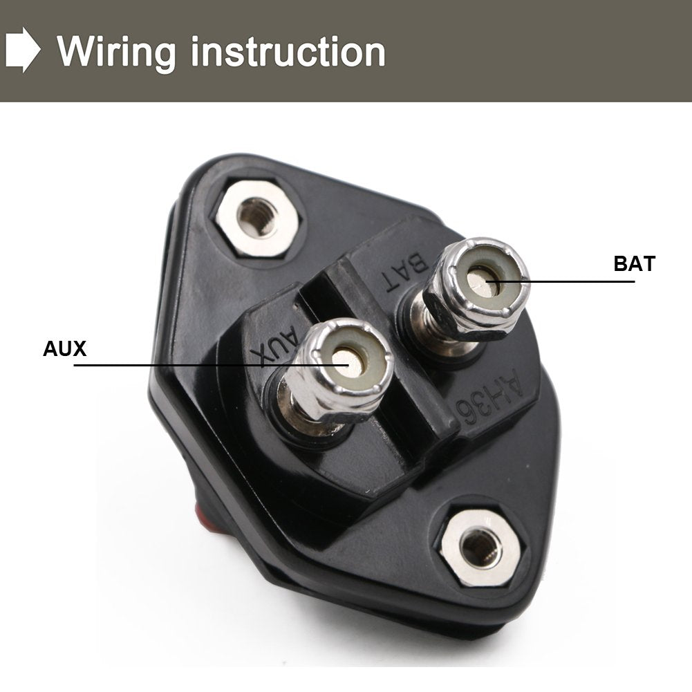 T Tocas 20 Amp Trolling Motor Marine Circuit Breaker 12V - 48V Dc Switchable For Boat Marine Car Audio Battery Solar System Ip67