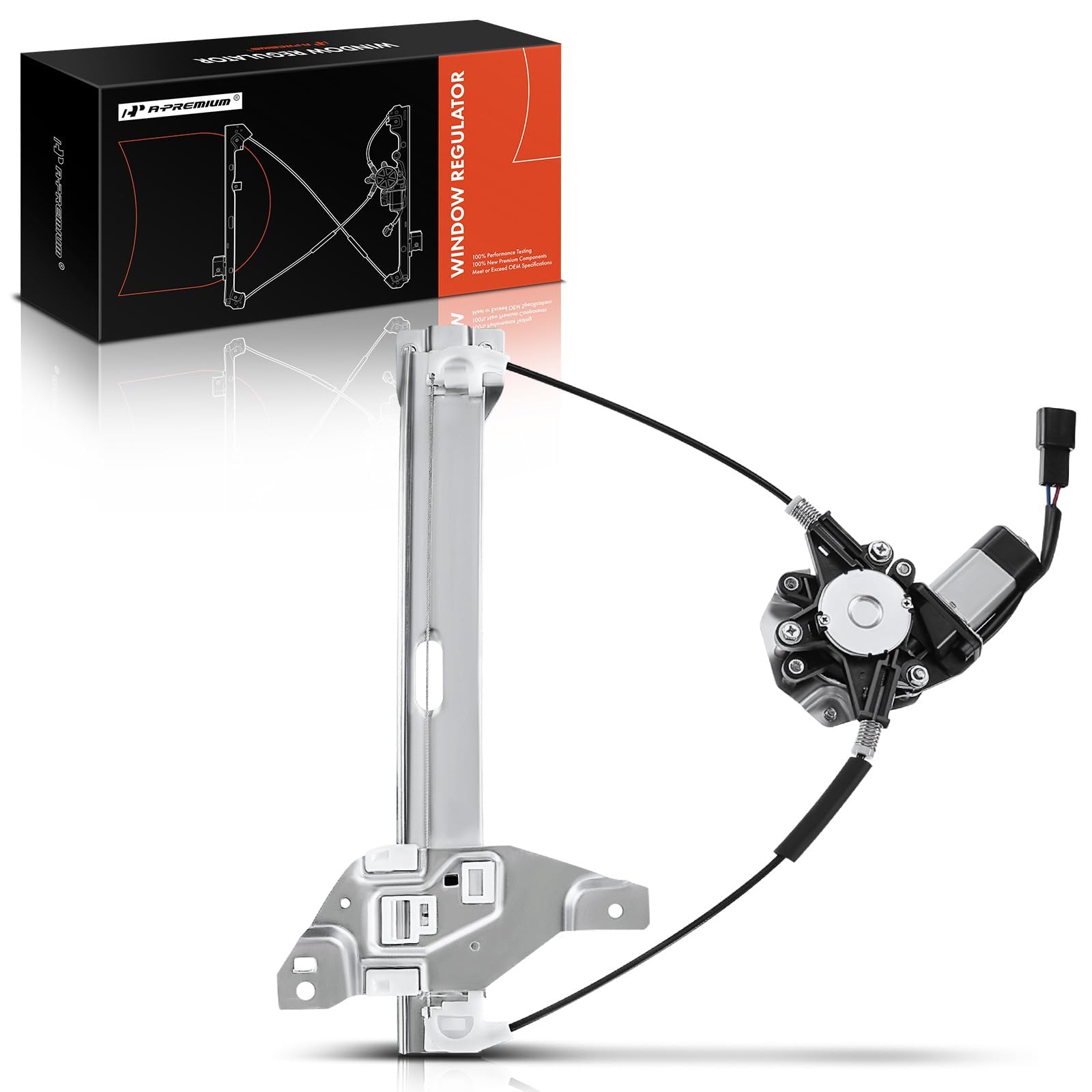 A-Premium Power Window Regulator With Motor Replacement For Chevrolet Impala 2006-2013 Impala Limited 2014-2016 Rear Left Driver