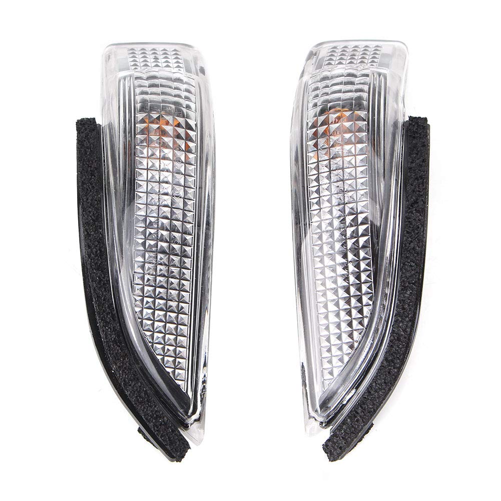 Gzyf 1 Pair Rearview Side Mirror Marker Light Turn Signal Indicator Light Replacement Fits For Toyota Avalon Corolla Prius Venza,Replace 81740-52050 81730-52100