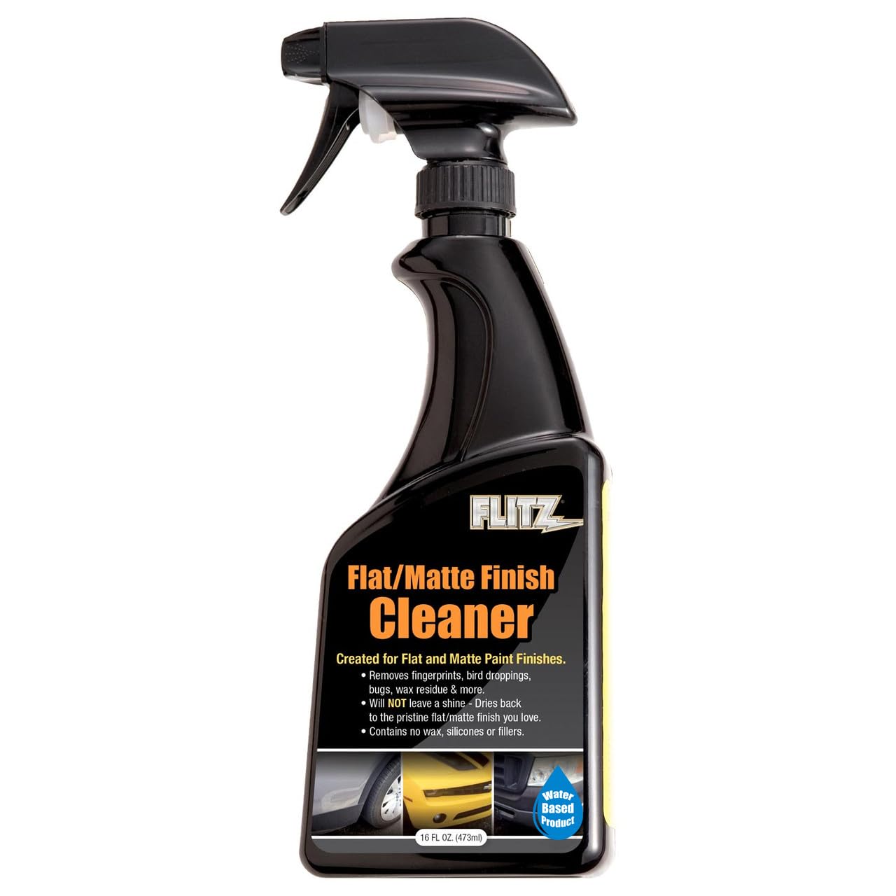 Flitz Flat Matte Finish Cleaner, Matte Spray Paint Wrap For Cars - Removes Dust And Oily Residue - Safe For All Paints - Made In