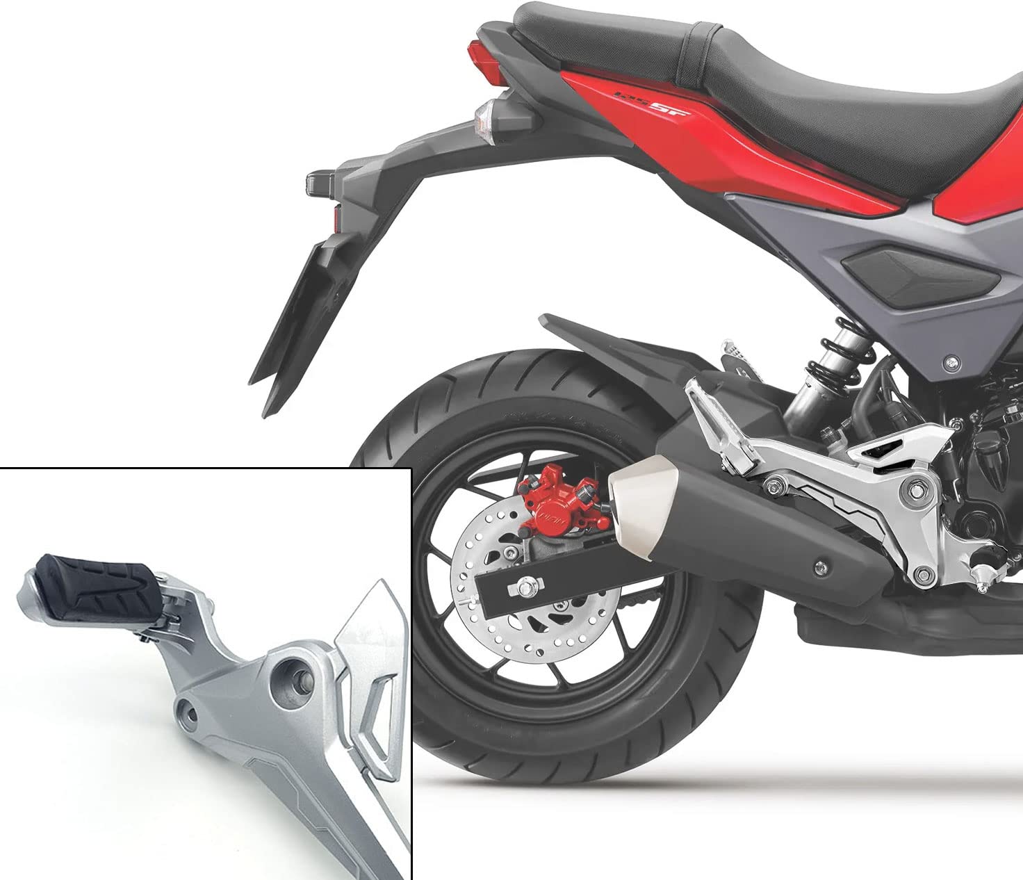 Minho Motorcycle Front Foot Pegs Footrest For Honda Msx125 Cbr600 Cb400 Fm/Fncbr 1000 Fp/Fr/Fs Cbr1000 Cb250 Xl125 Motorcycle Fo