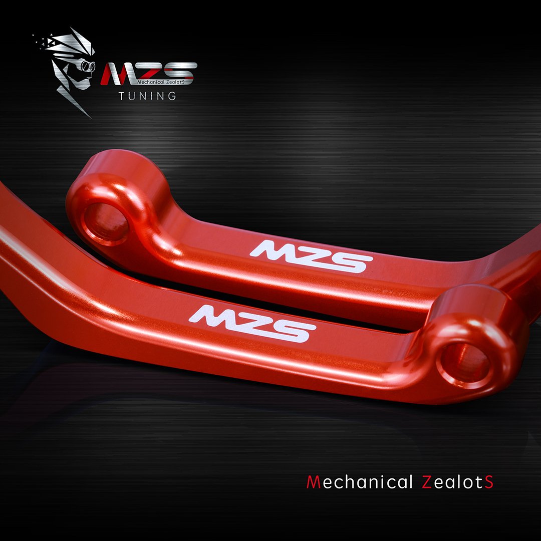 Mzs Red Dirt Bike Brake Clutch Levers Pivot Adjustable Cnc Compatible With Cr80R Cr85R 1998-2007 / Cr125R Cr250R 1992-2003 / Crf