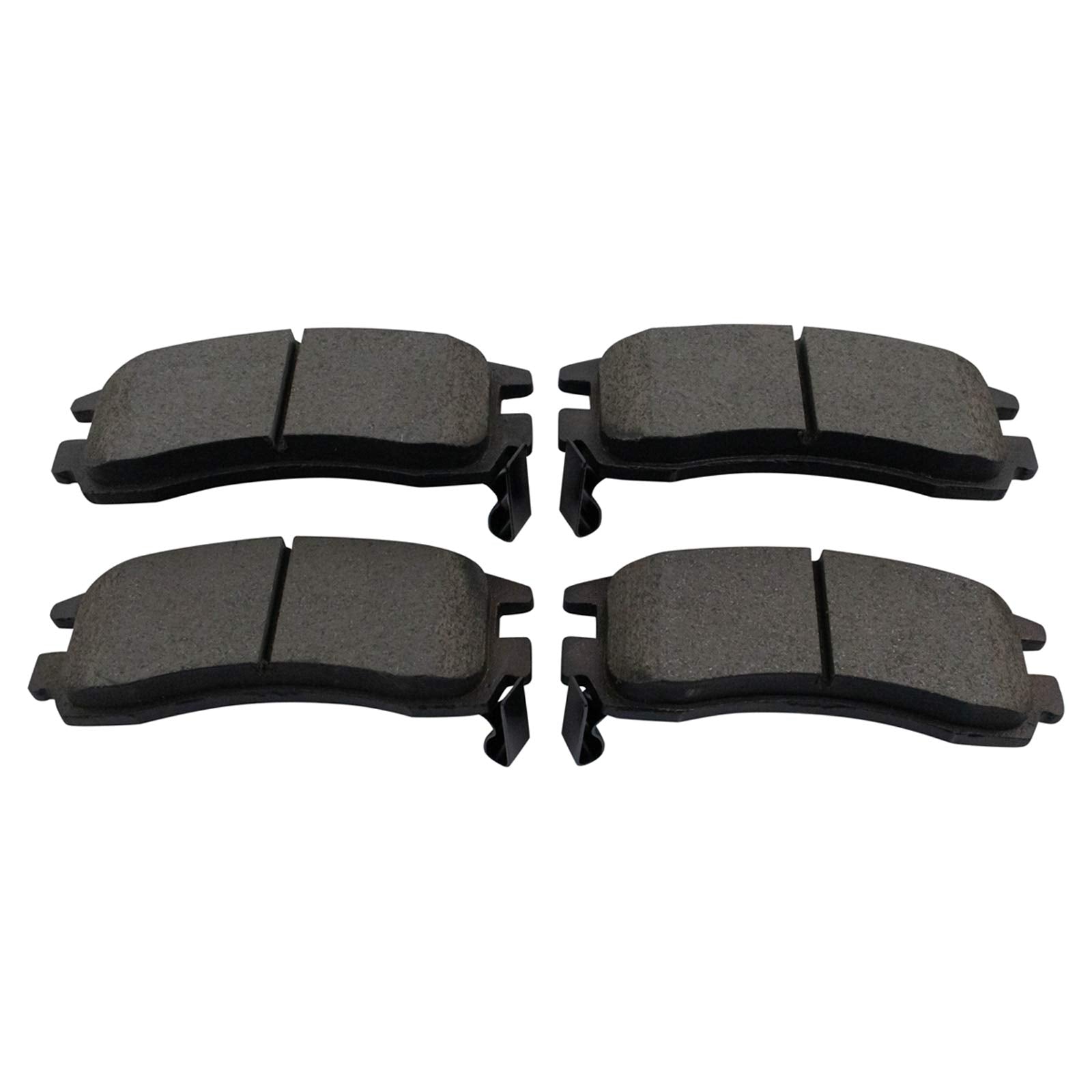 TRQ Rear Posi Ceramic Brake Pad Kit Set Compatible with Cadillac Pontiac Oldsmobile Buick Chevy Saturn