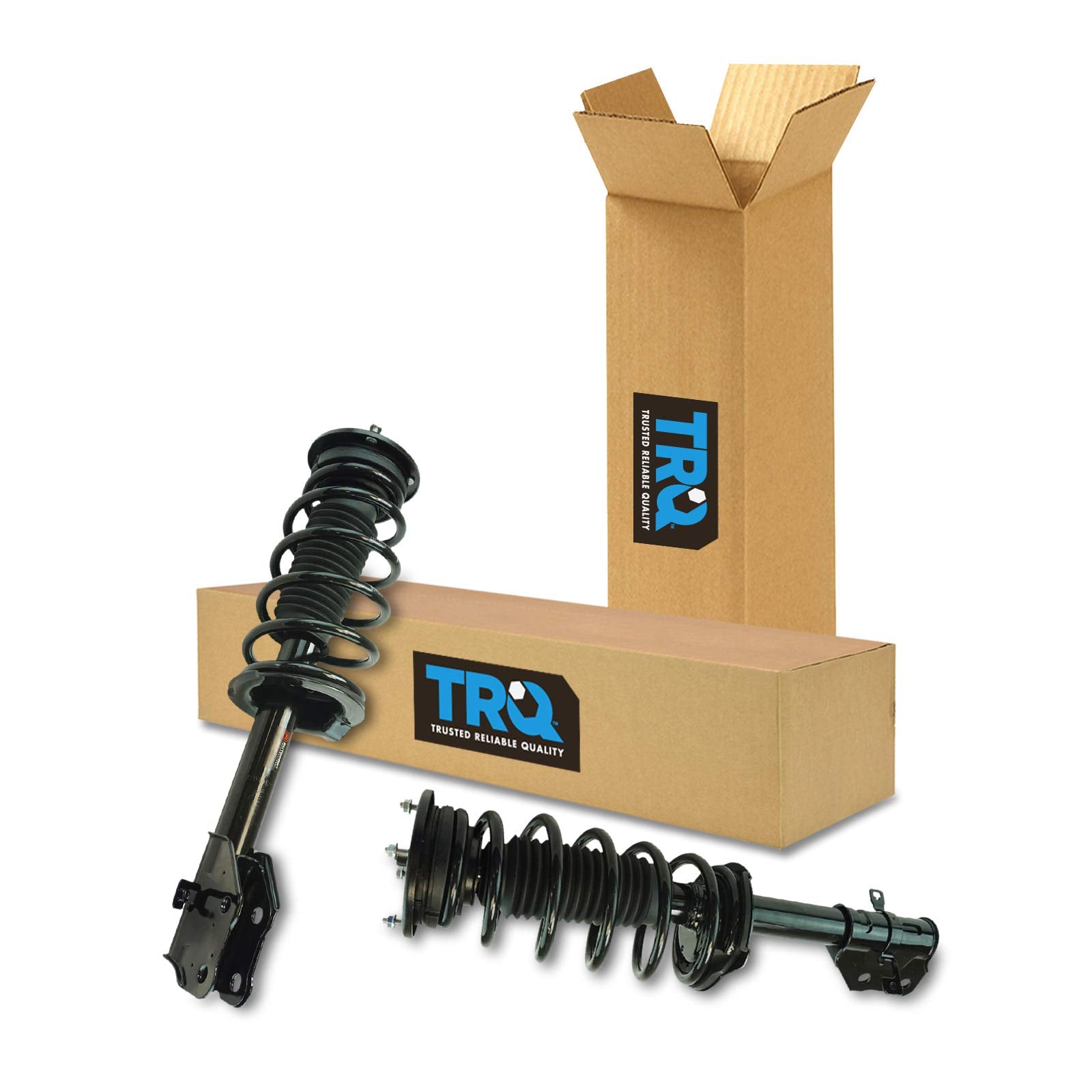 Trq Front Strut & Coil Spring Assembly Set Driver & Passenger Sides Compatible With 07-10 Ford Edge Lincoln Mkx