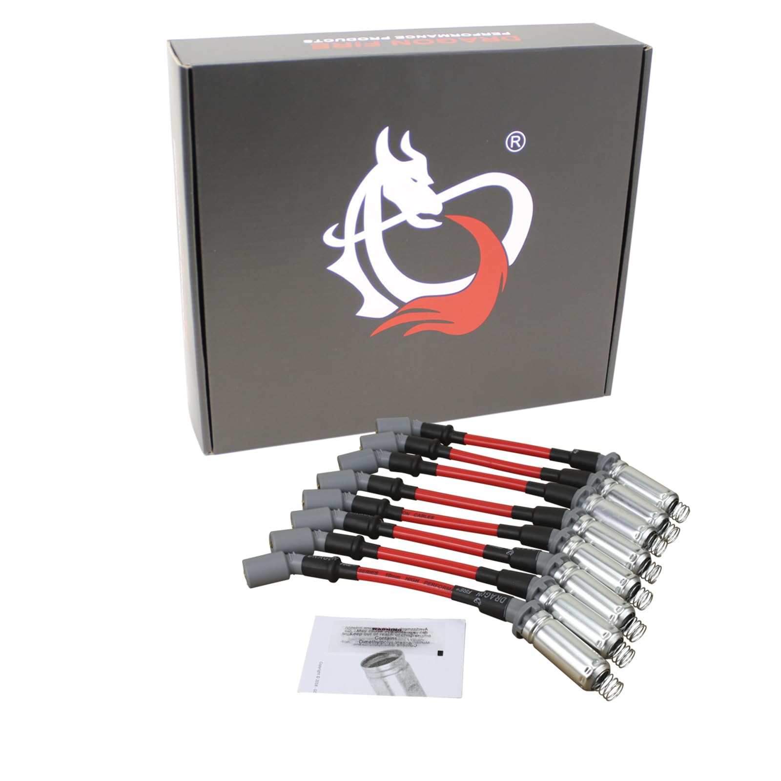 AIP Electronics Dragon FIRE Performance 10mm Spark Plug Wires Compatible with 1999-2019 GM Chevy GMC LS1 LS2 LS3 LS6 LS7 Vortec 