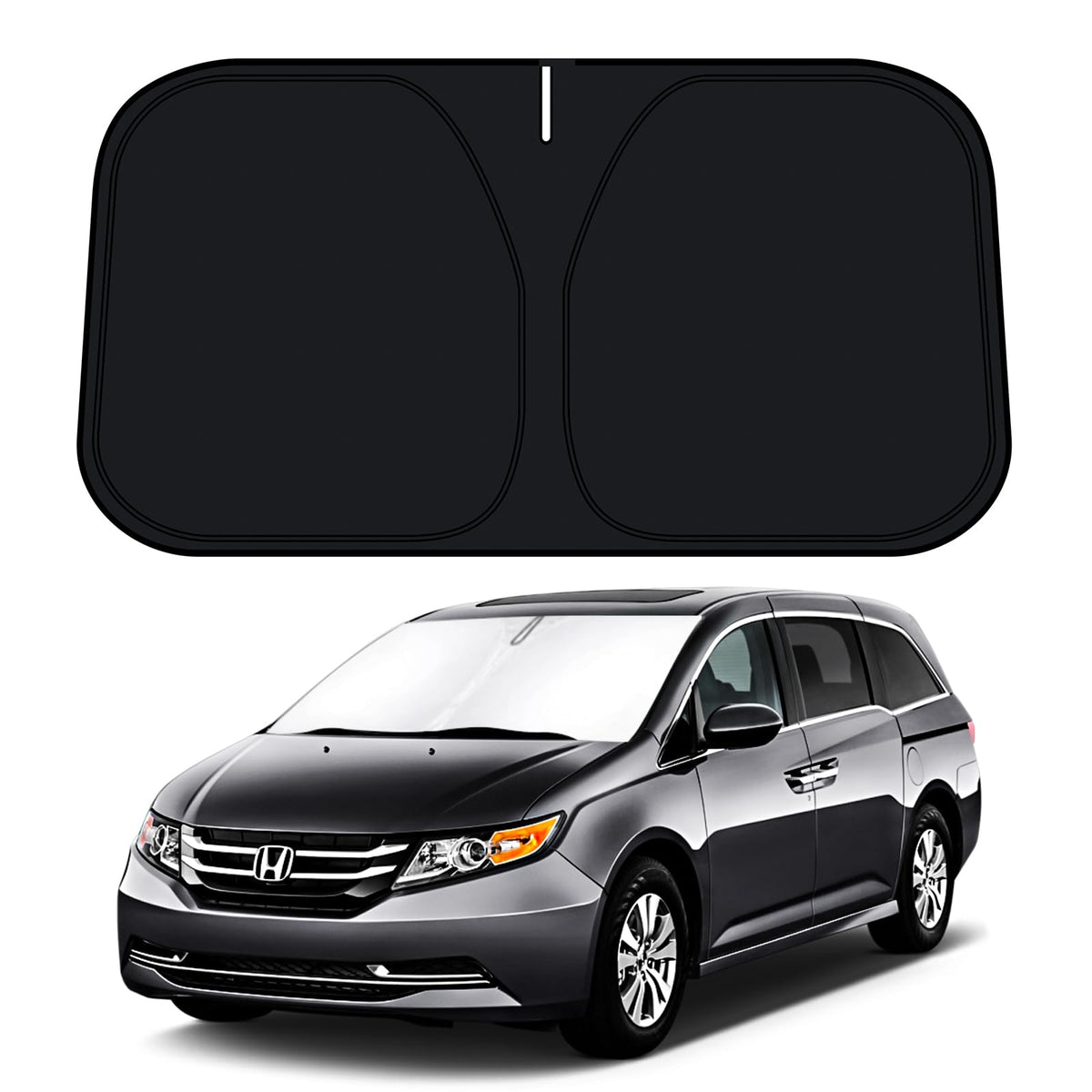 D-Lumina Windshield Sun Shade For 2011-2017 Honda Odyssey Mini Van Accessories, Front Window Sunshade Sun Visor Protector Block