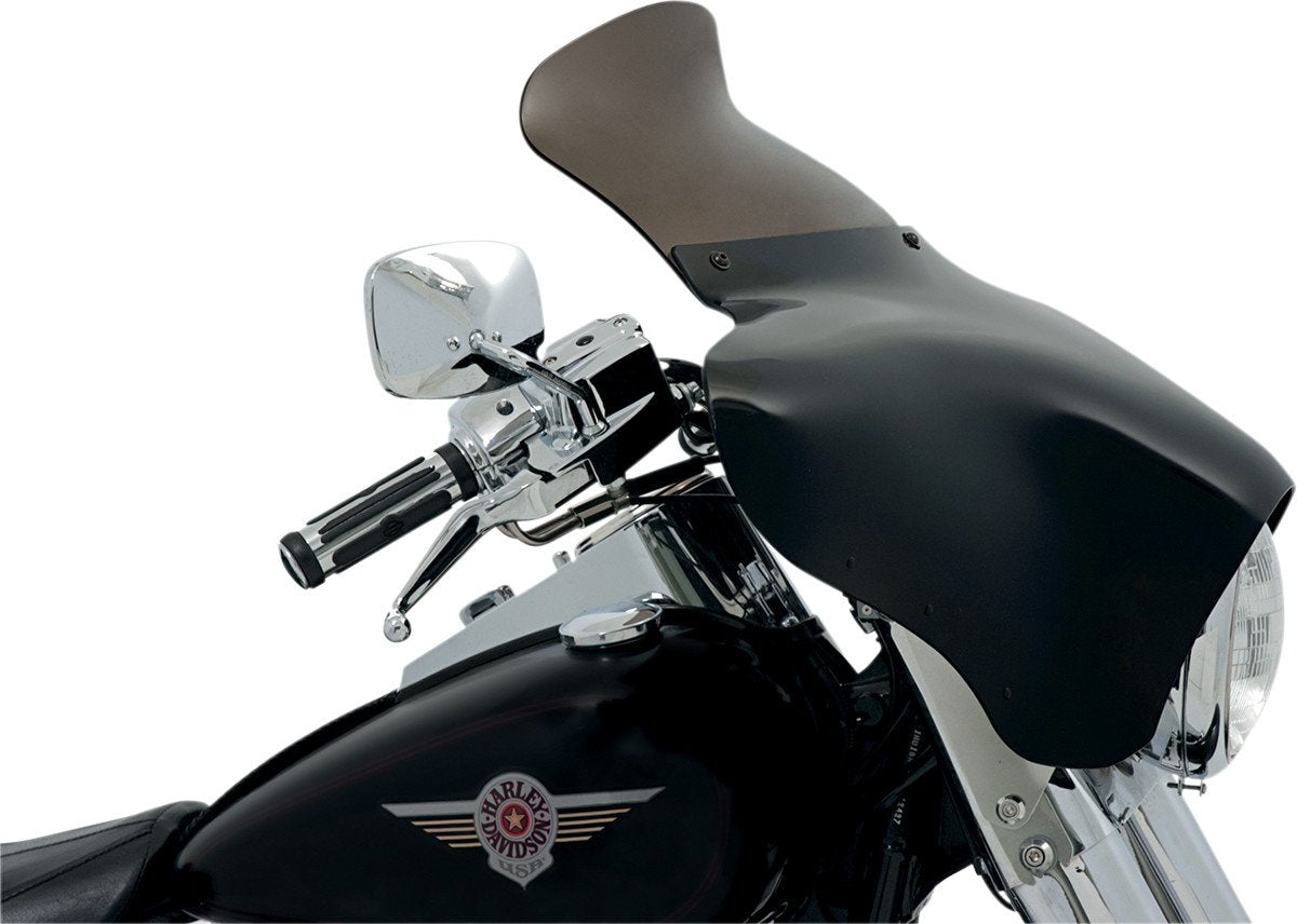 Memphis Shades MEP8561 Smoke Windshield (Batwing Fairing Spoiler Batwing Fairing 9' height, Smoke )