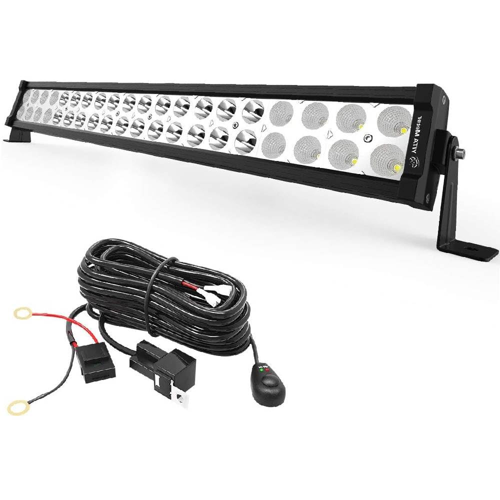 Yitamotor 22 Inch Led Light Bar Dual Row Spot Flood Combo Offroad Led Work Light Waterproof Driving Light Compatible For Suv, Ut