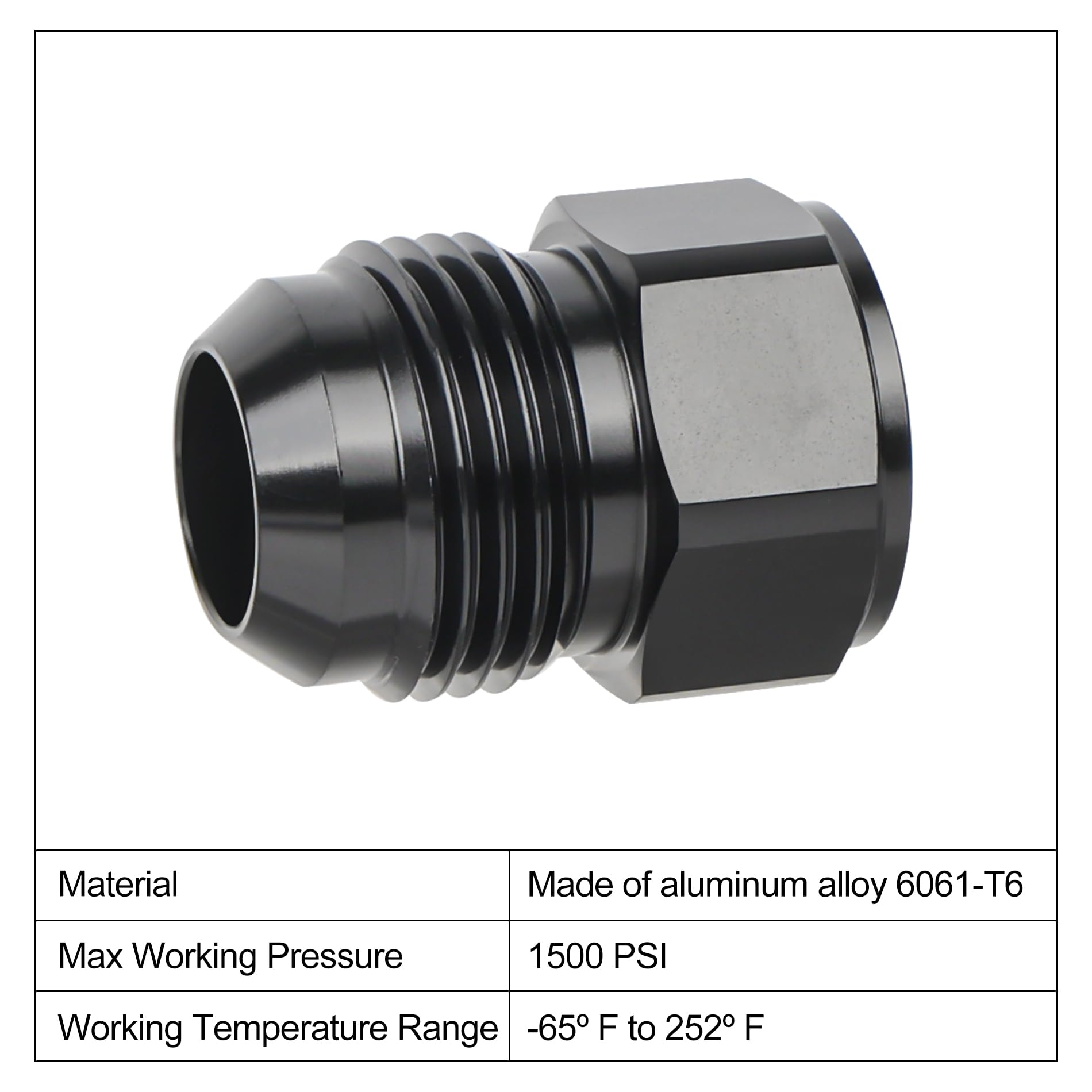 EVIL ENERGY 10AN Female to 12AN Male Falre Reducer Expander Adapter Fitting 2Pcs