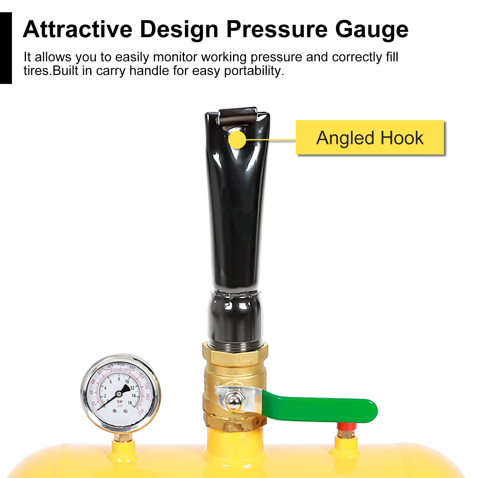 Blackhorse-Racing 7.5 Gallon Air Tire Bead Seater - Blaster Tool Seating Inflator W/Gauge Car Truck Atv Tank Heavy Duty