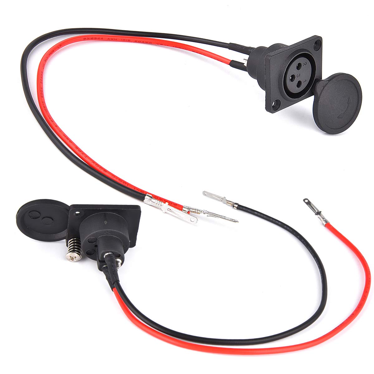 Ruhuo Xlr Charging Port Socket For Evo 500 800 Mx500 Mx650 Charging Port Izip Schwinn E Scooter W/Free Compatible Connector & Cable