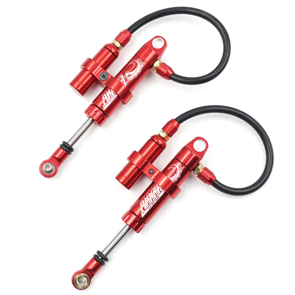 Yeah Racing 90Mm Desert Lizard Piggyback Internal Spring Damper Pair Red #Ddp-090Rd