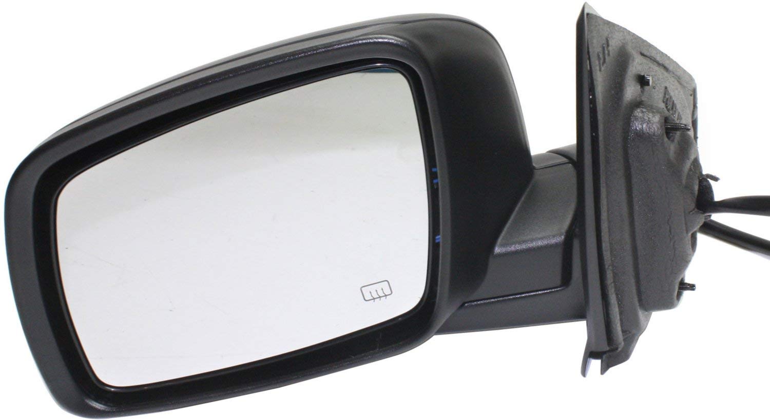 Kool-Vue Mirror Compatible with 2009-2018 Dodge Journey Driver Side Manual Folding, Heated, Paintable, Power Glass, Replacement for stock mirror with Code BS