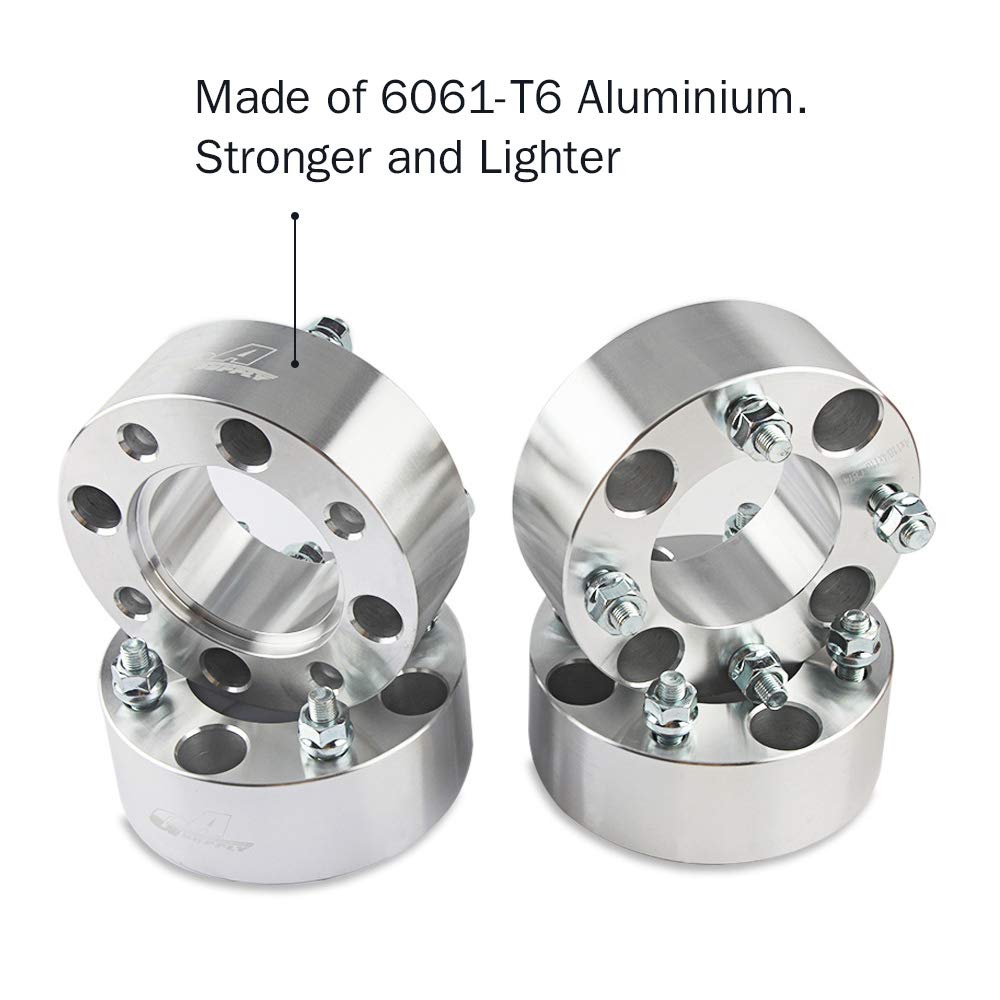 GAsupply 4x110 ATV Wheel Spacers 2 inch with 10  1.25 Studs, Wheel Spacer Adapters 74mm Hub Bore, Compatible with Honda, Suzuki,