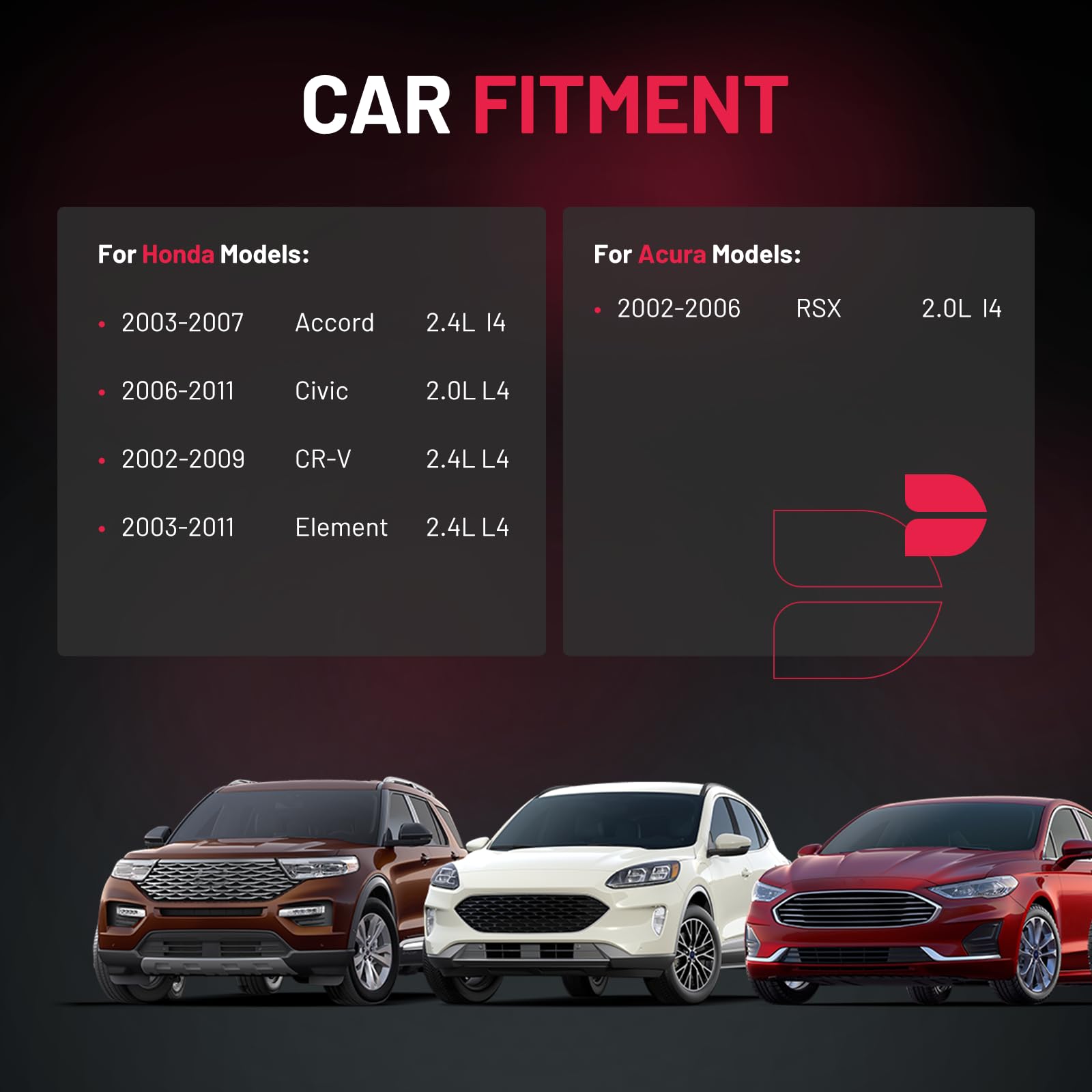 Bdfhyk Ignition Coil Pack And Iridium Spark Plugs For Acura Rsx Honda Accord Civic Cr-V Element Replacement For Uf583 Uf311 9807B-561Bw,Sets Of 4