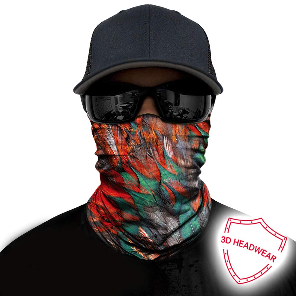 Obacle Seamless Bandana For Rave Face Mask Dust Wind Uv Sun Protection Neck Gaiter Tube Mask For Women Men Festival Party Motorc