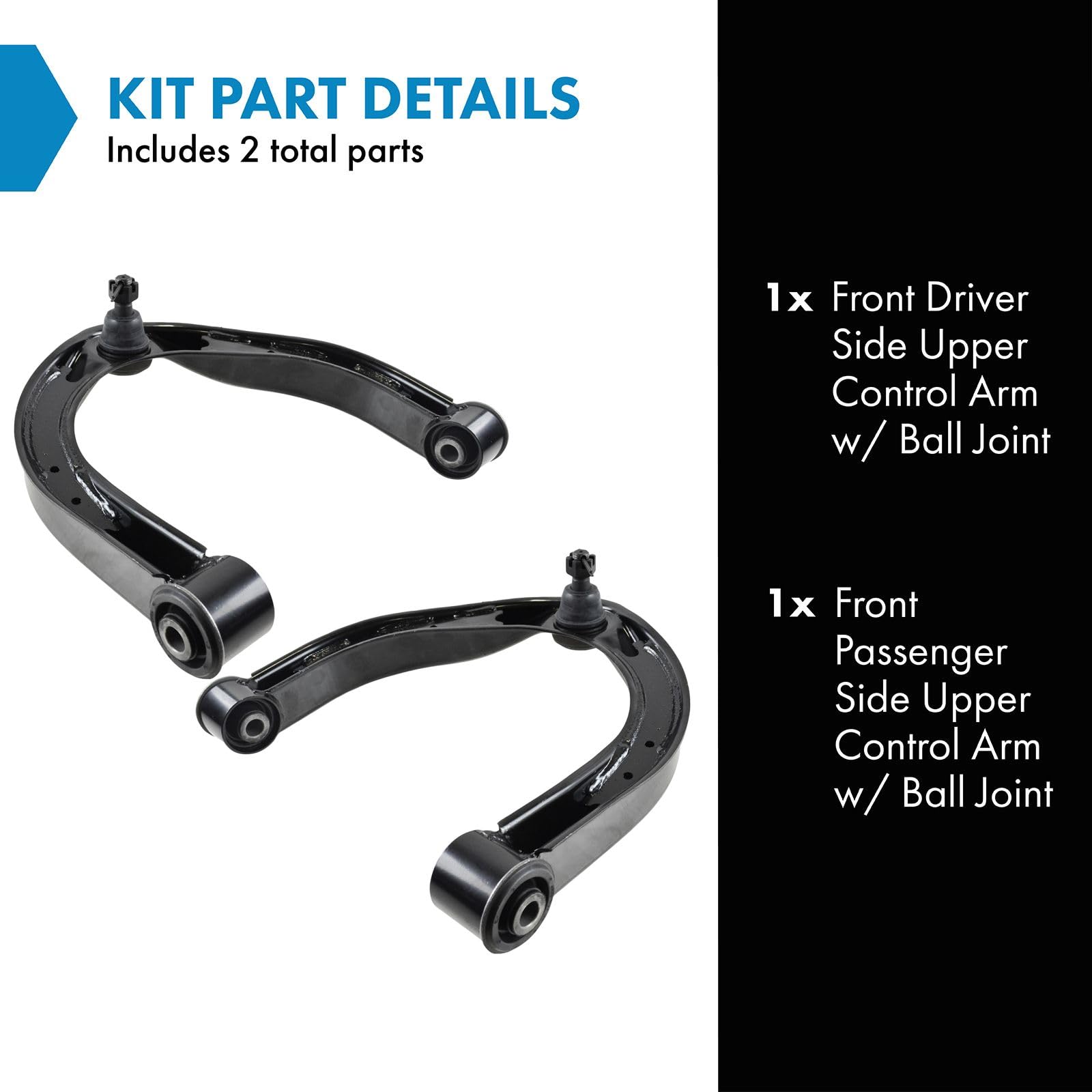 Trq Front Upper Control Arm With Ball Joint Set Compatible With 2004-2013 Infiniti Qx56 2014-2019 Qx80 2005-2019 Nissan Armada 2