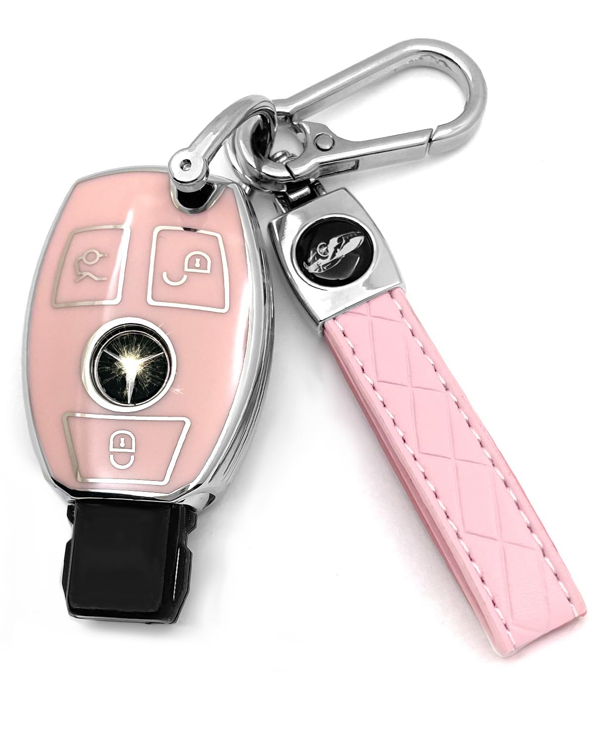 Haoyoumei Suitable For Mercedes Benz Keys.Advanced Soft Tpu Key Cover Is Compatible With Cls Clk Amg Clk Glc Gle Gls Ml Sl Slk A