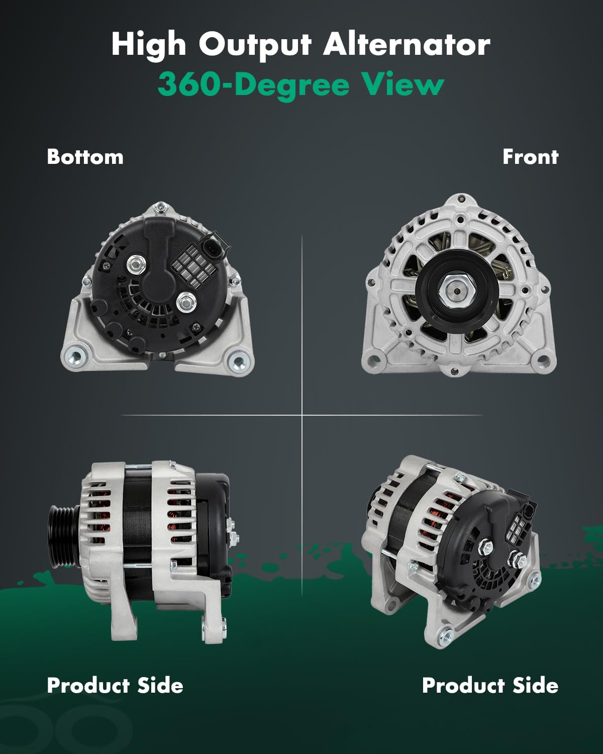 SCITOO Alternator Fit for Chevrolet for Aveo 1.6L 2009-2011,for Chevrolet for Aveo5 1.6L 2009-2011,for Pontiac for G3 1.6L 2009-
