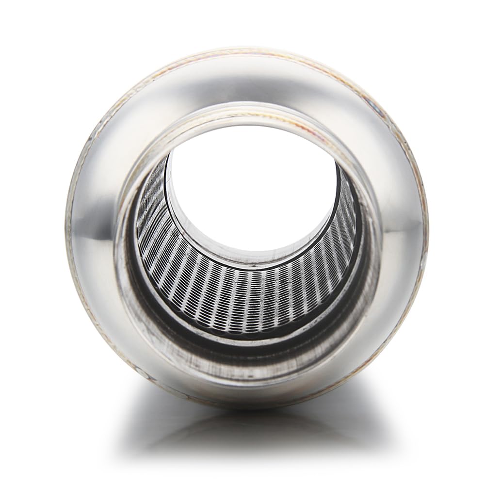 Lcgp 2.5'' Inlet & Outlet Universal Muffler, 11.5'' Overall Length Stainless Steel Resonator 2 Pack