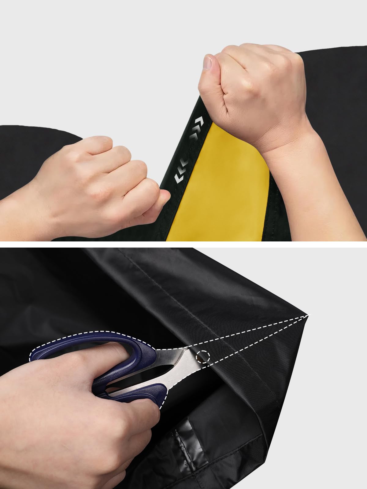 Saphirose Men 'S Rain Suit High Visibility Reflective Work Rain Jacket Pants For All Sport Farm Fishing Motorcycle (Black/Yellow