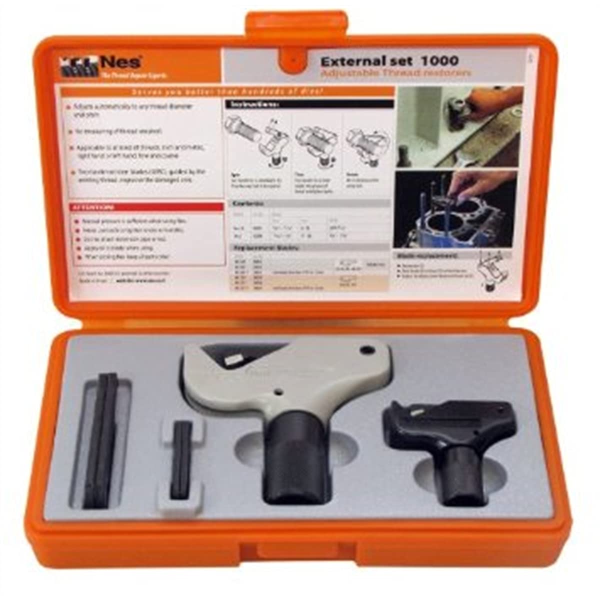 Nes External Thread Repair Kit, 5/32 to 1-1/2, 2-Piece, NES1000